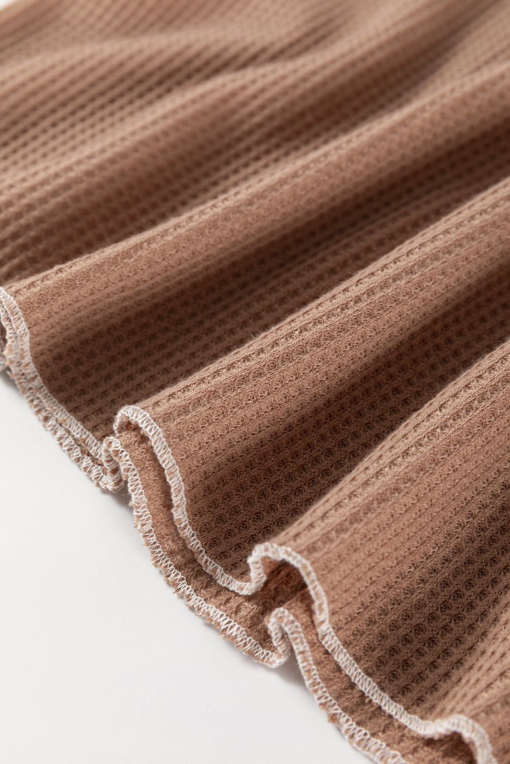 Textured Round-Neck Long-Sleeved Top