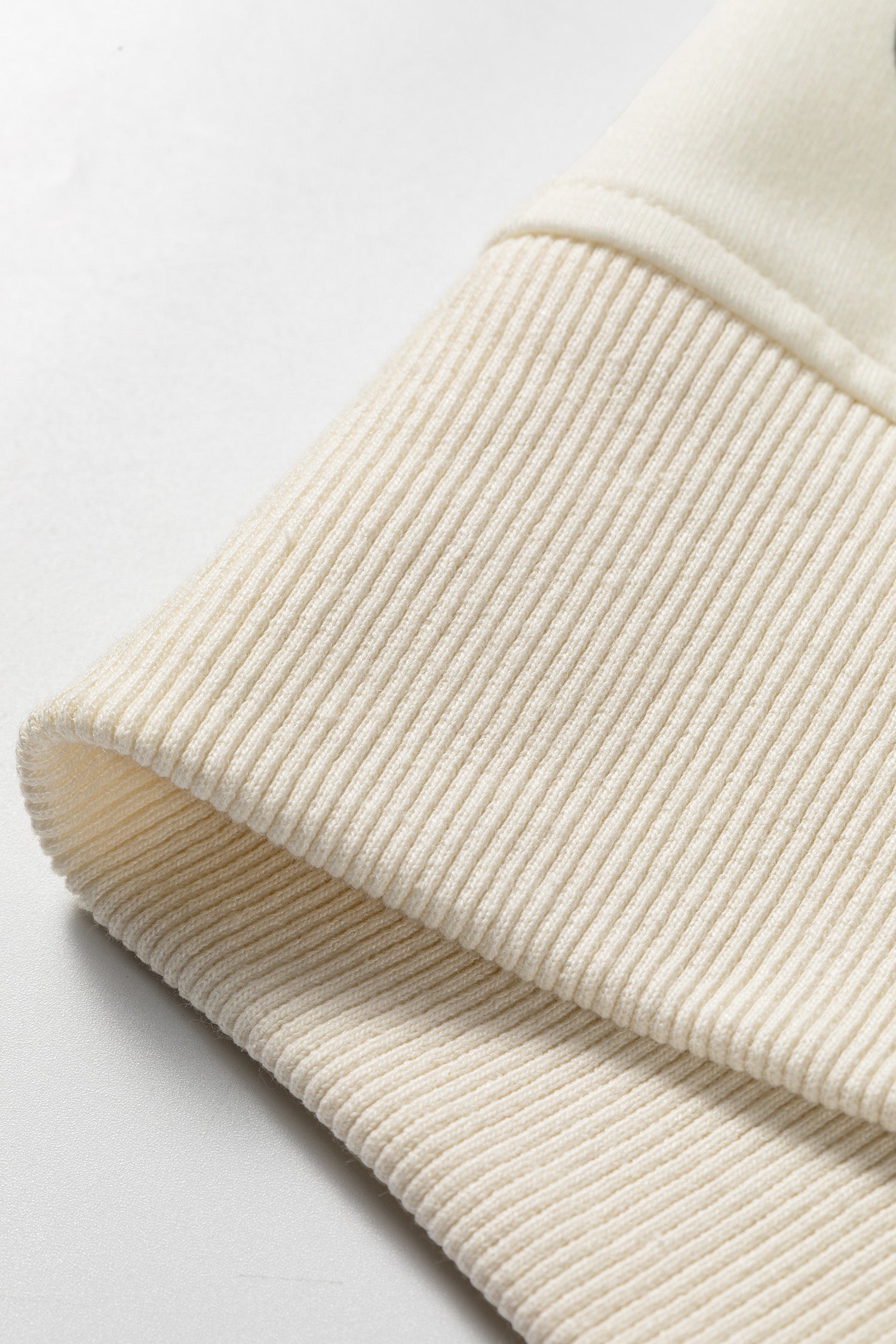Crossed Polka-Dot Print Seam Detail Oversize Tee in Beige