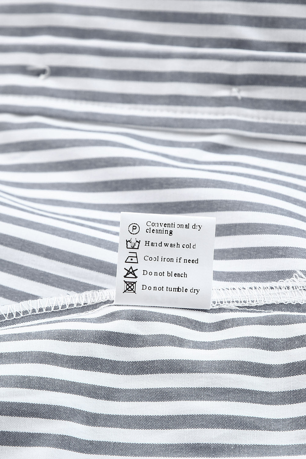 Shirt for Women Buttons Long-Sleeve Striped Pocket-Detail