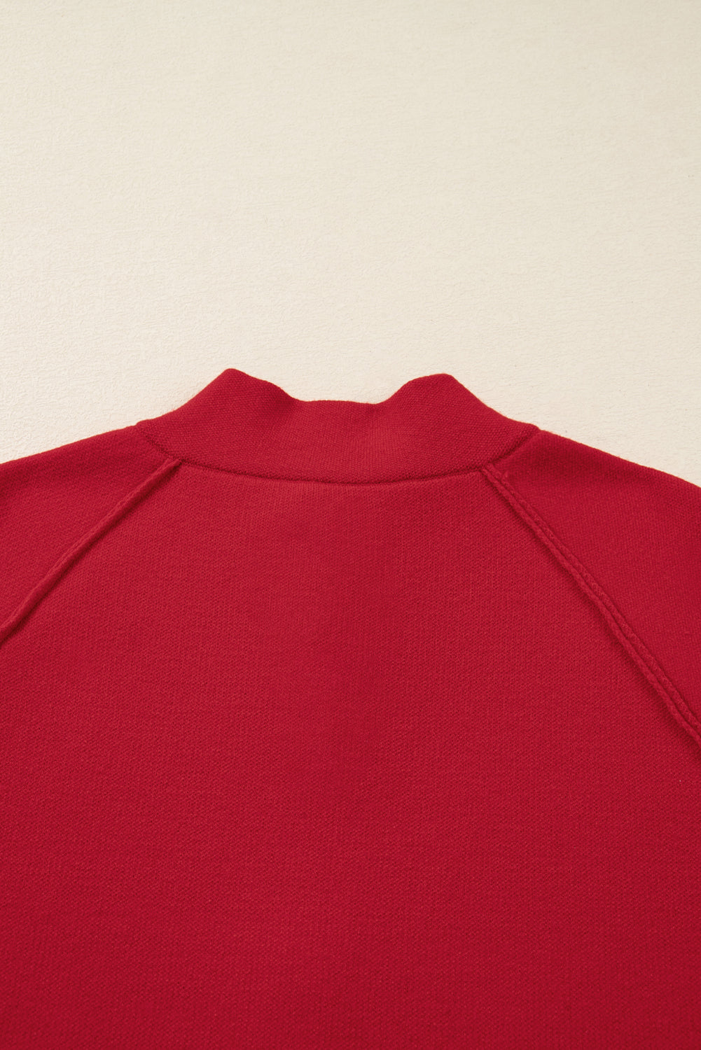 Collared Wrapped Button Front Cardigan Jacket in Fiery Red
