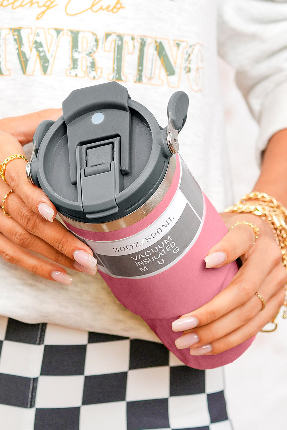 Insulated Vacuum Minimalist Vacuum Cup with Handle 30oz Style