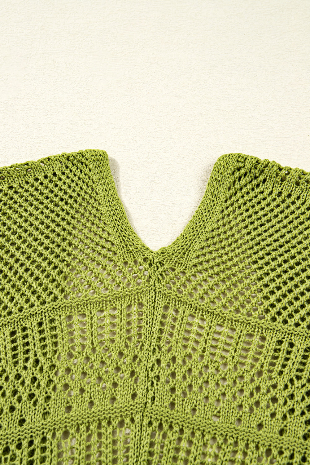 Oversize Crochet Knit Open Cardigan