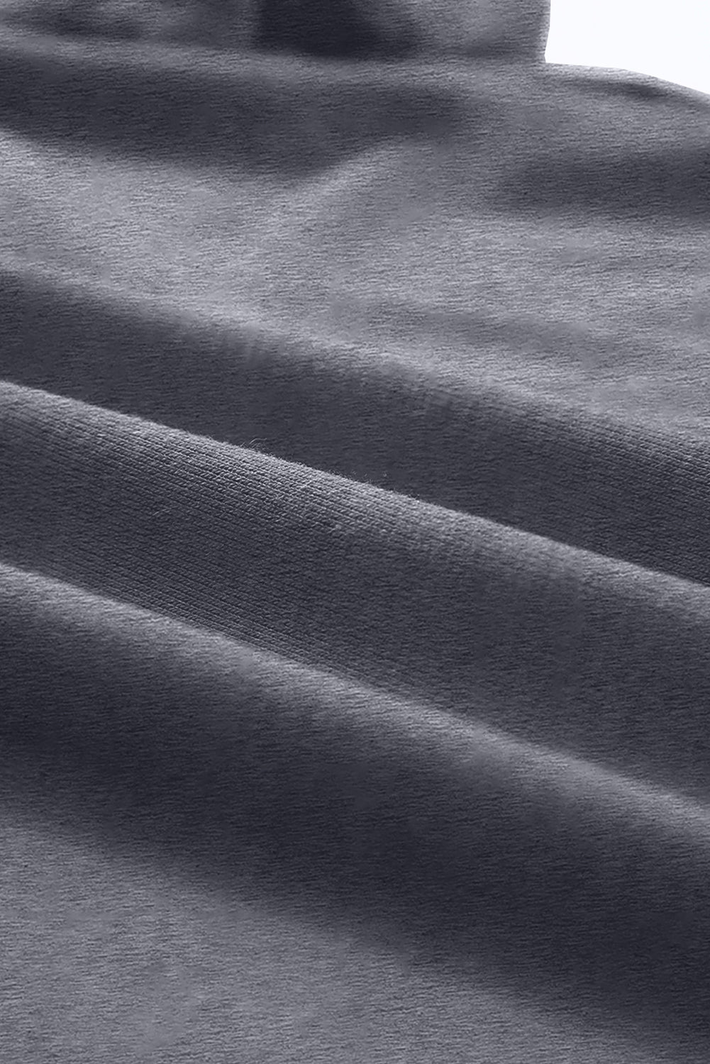 T-shirt gris décontracté uni à col rond