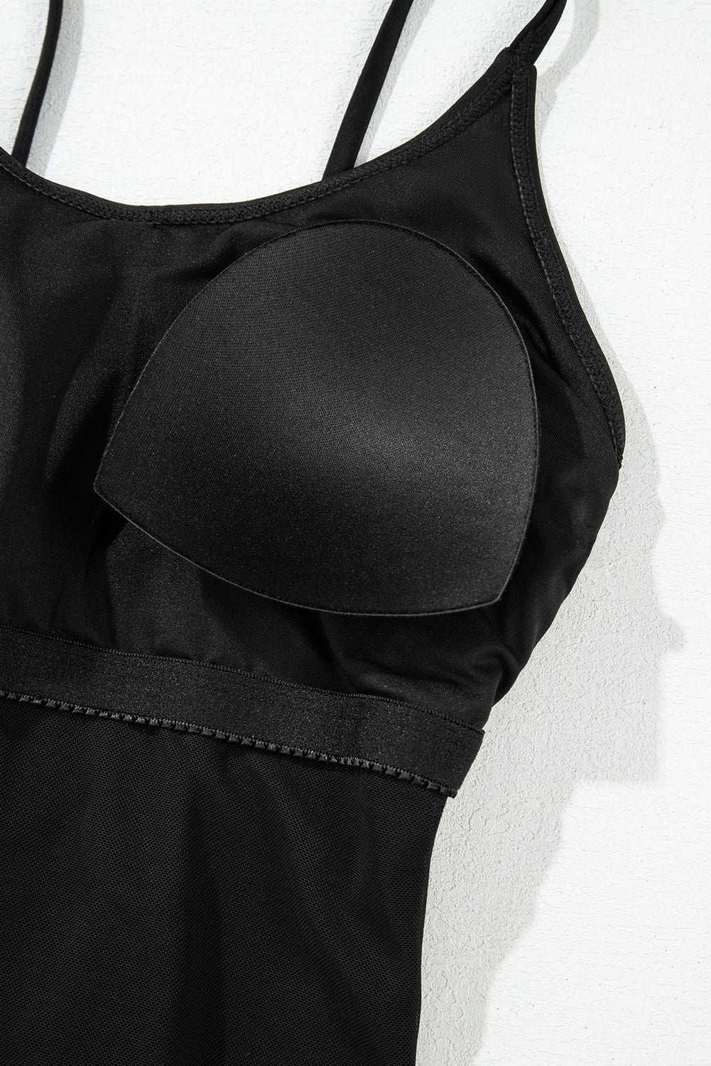 Thin Strap Strappy Lace-up Open Back One Piece Swimsuit