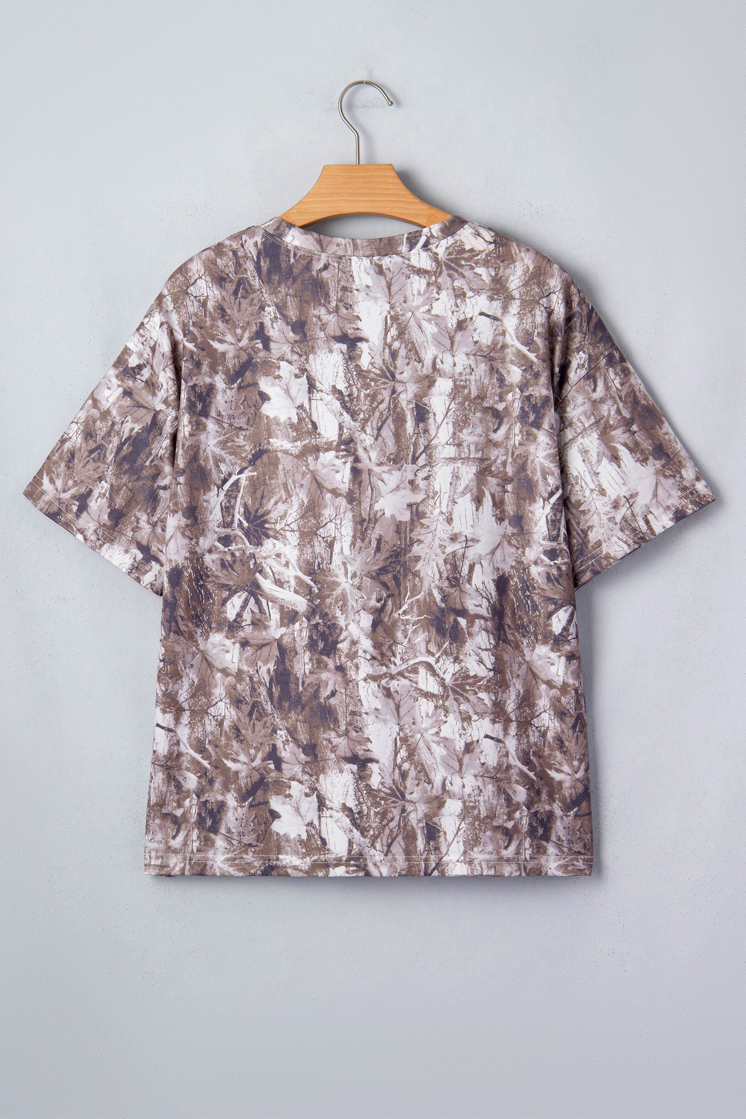 Camouflage Everyday Khaki Woodland Print Drop-Shoulder Tunic Tee