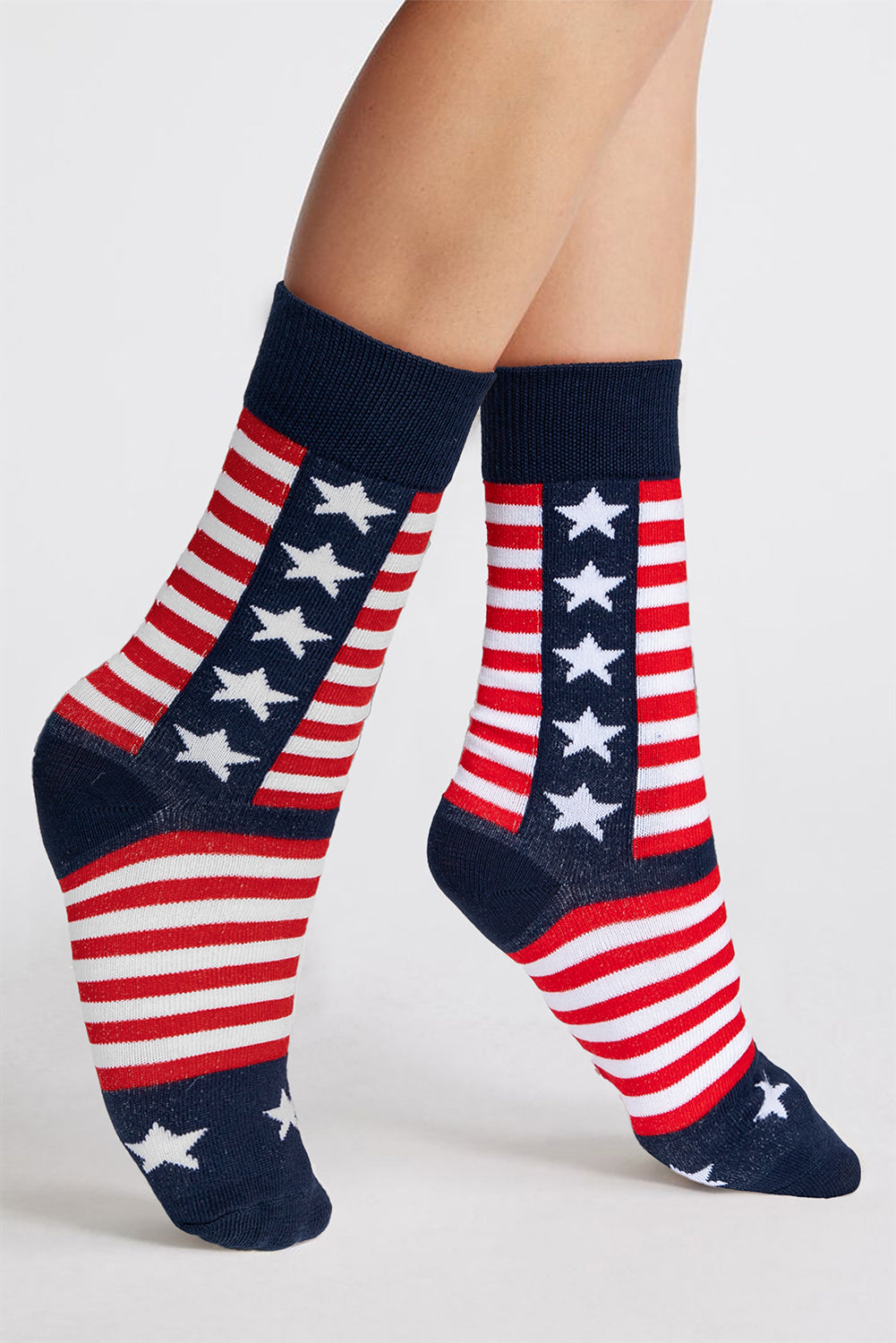 Inspired Stripes American Stripes Stars Crew Socks