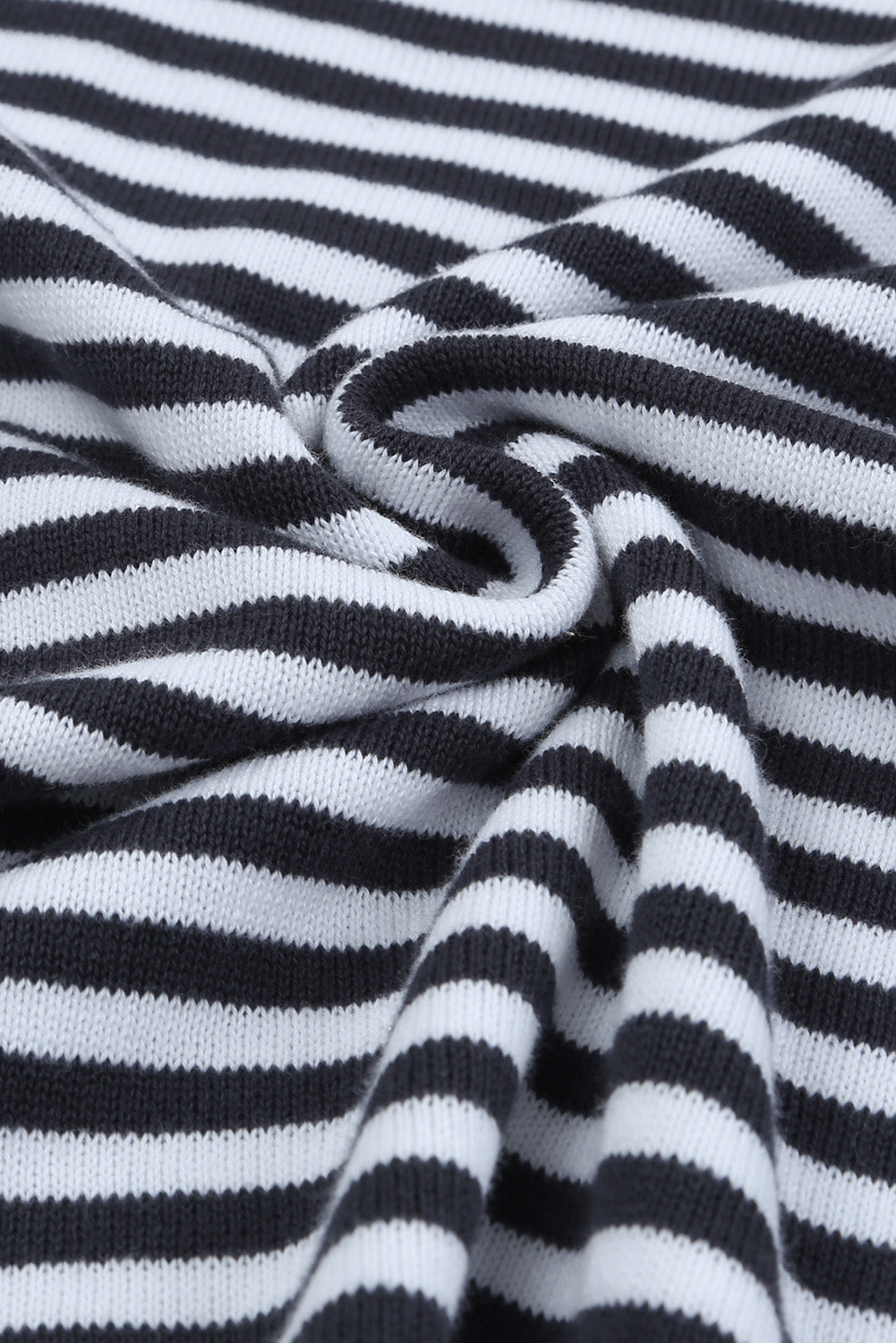 Women's Trimmed Dropped-Shoulder Striped Contrast Sweater