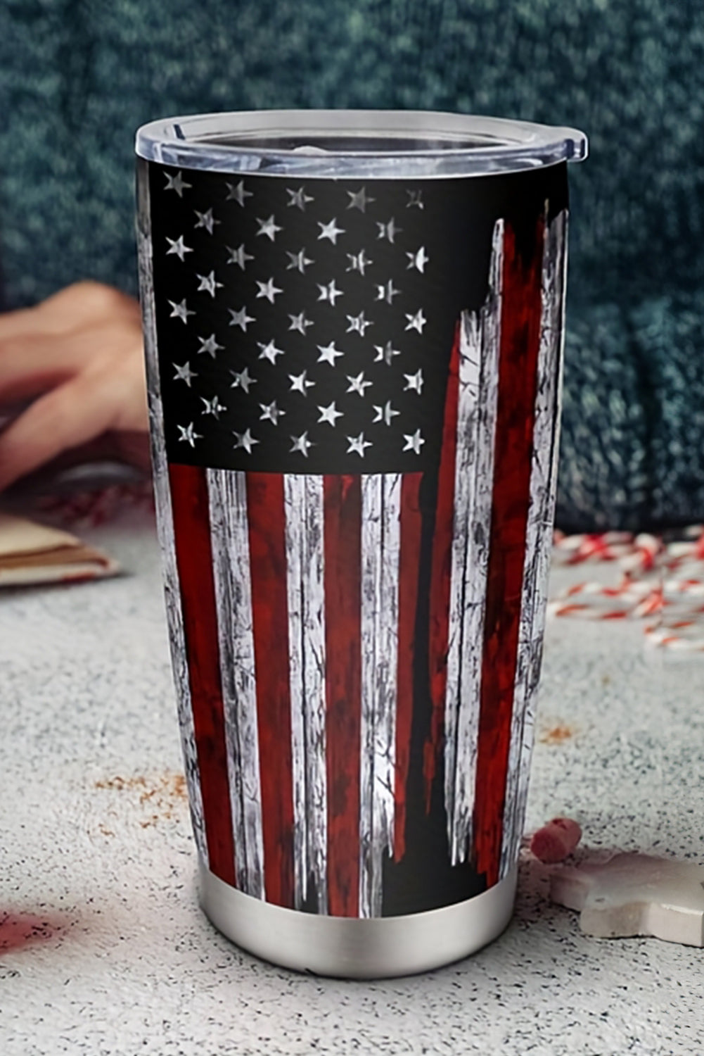 American Steel Flag Stainless Insulated Tumbler 20oz