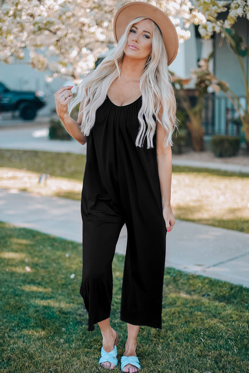 Women's Jumpsuits with Wide-Leg Spaghetti Straps