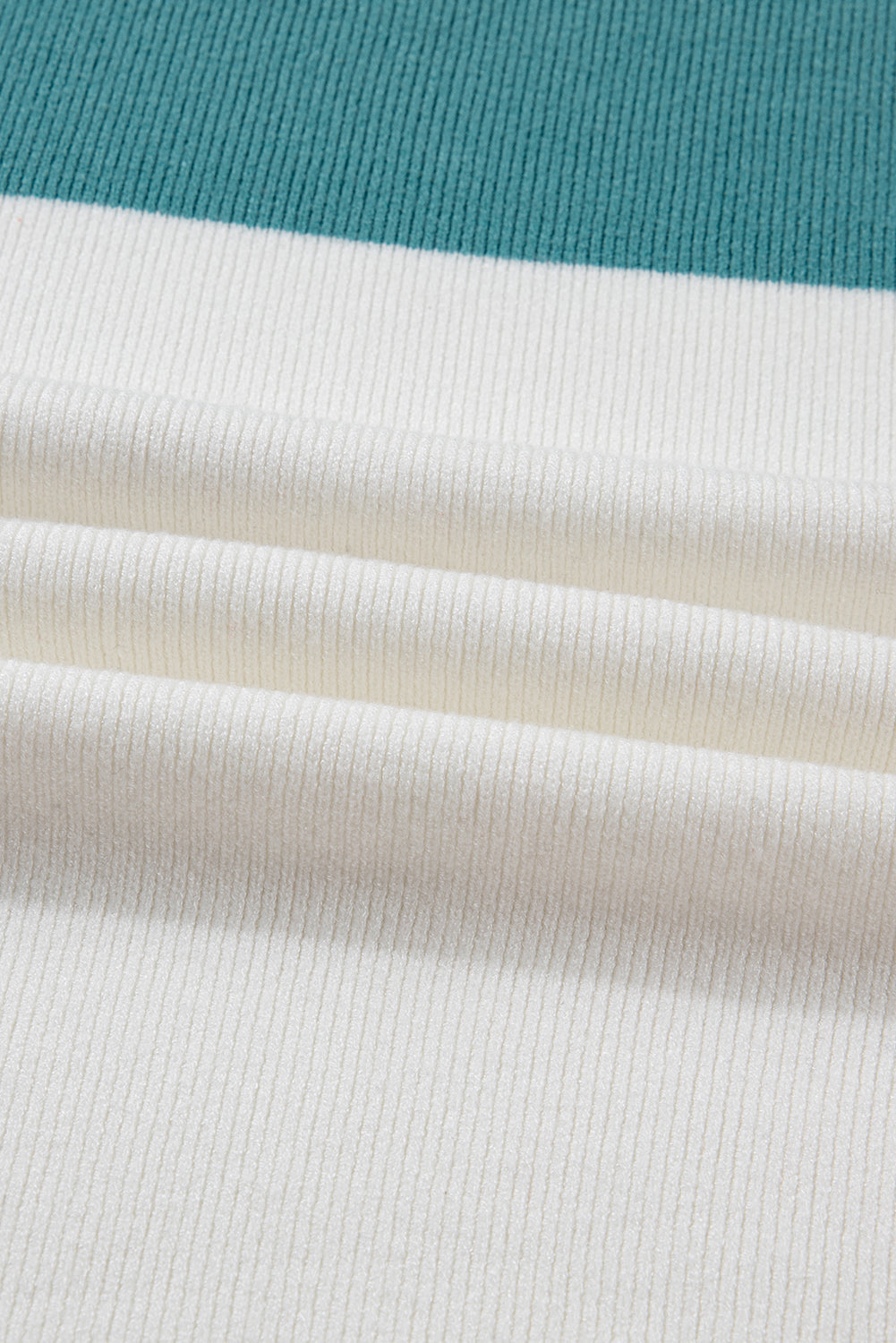 Plain Rib-Knit Colorblock Rib-Knit Knit Baggy Knit Top