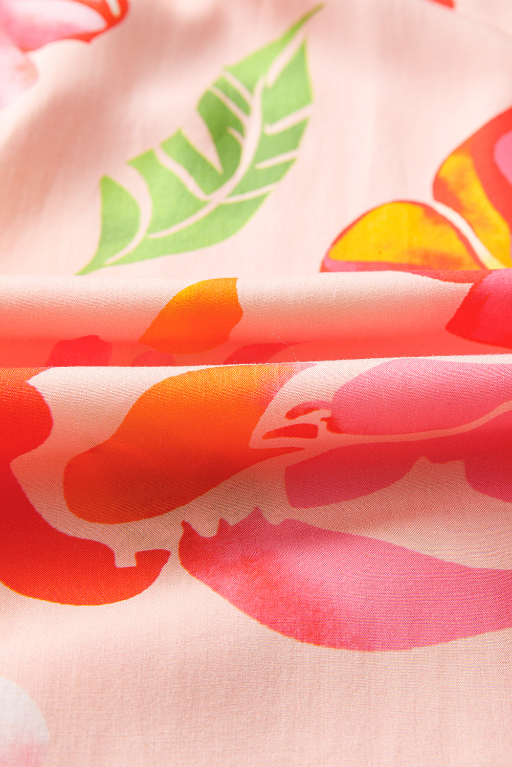 Floral-Print Smocked Detail V-Neck Puff Sleeve Flowy Maxi Dress