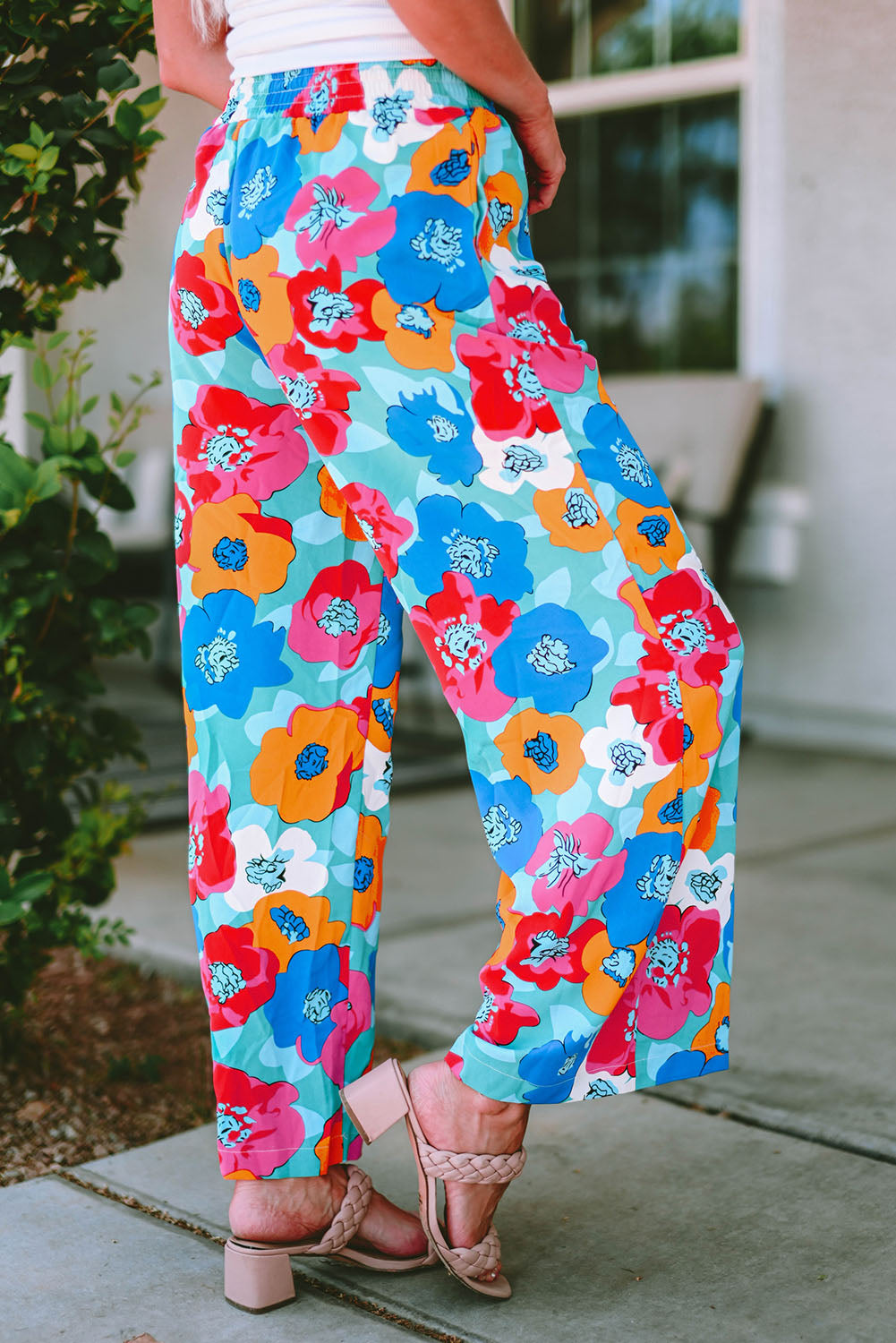 Women's Pants with Drawcord Wide Waistband