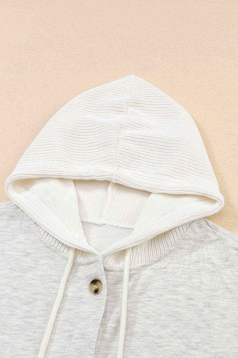 Women's Jacket Featuring Hooded Button Up