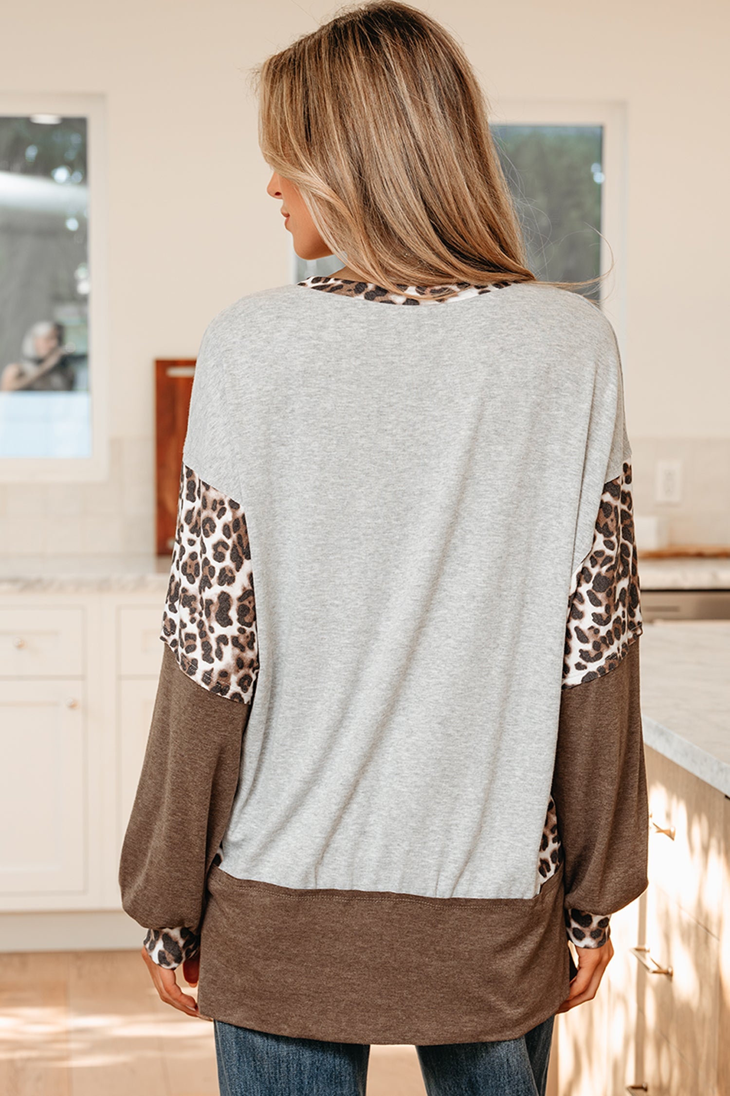 Sleeve High Dolman High Low Baggy Sweatshirt