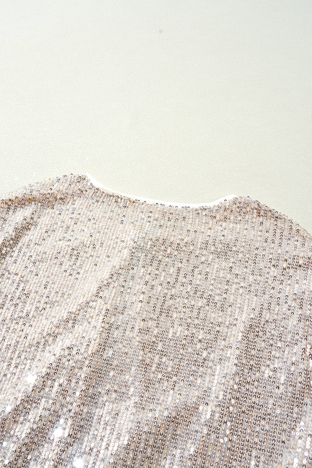 Sequin Zip up Long Sleeve Jacket