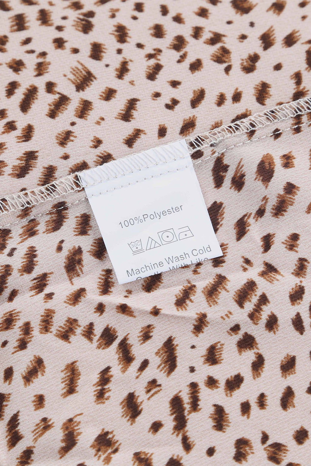 Cardigan for Women Animal Print Shirred Apricot Cuff Lantern Sleeve