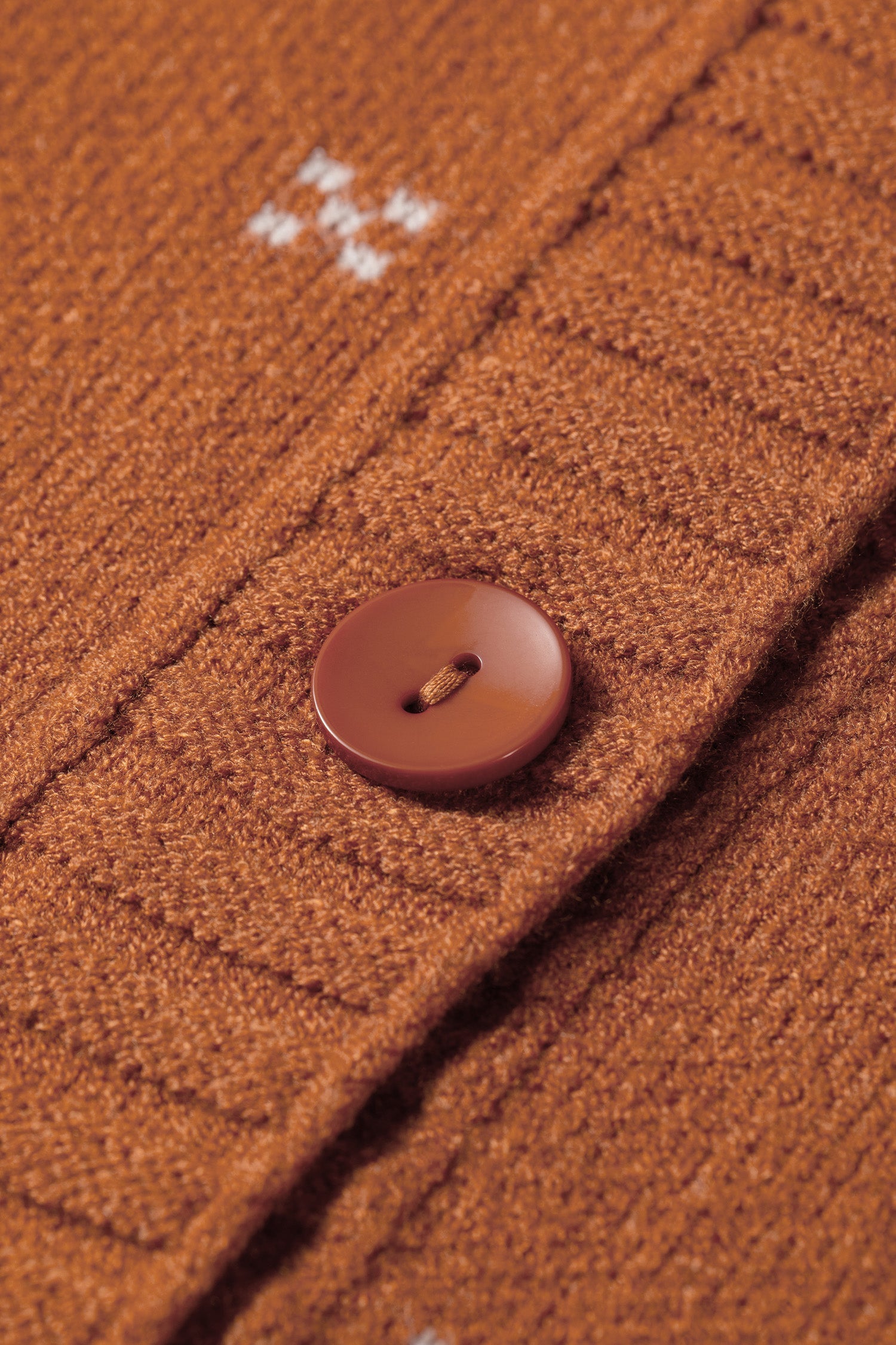 Peter Colorblock Pan Collar Long-Sleeved Knitwear Cardigan in Orange