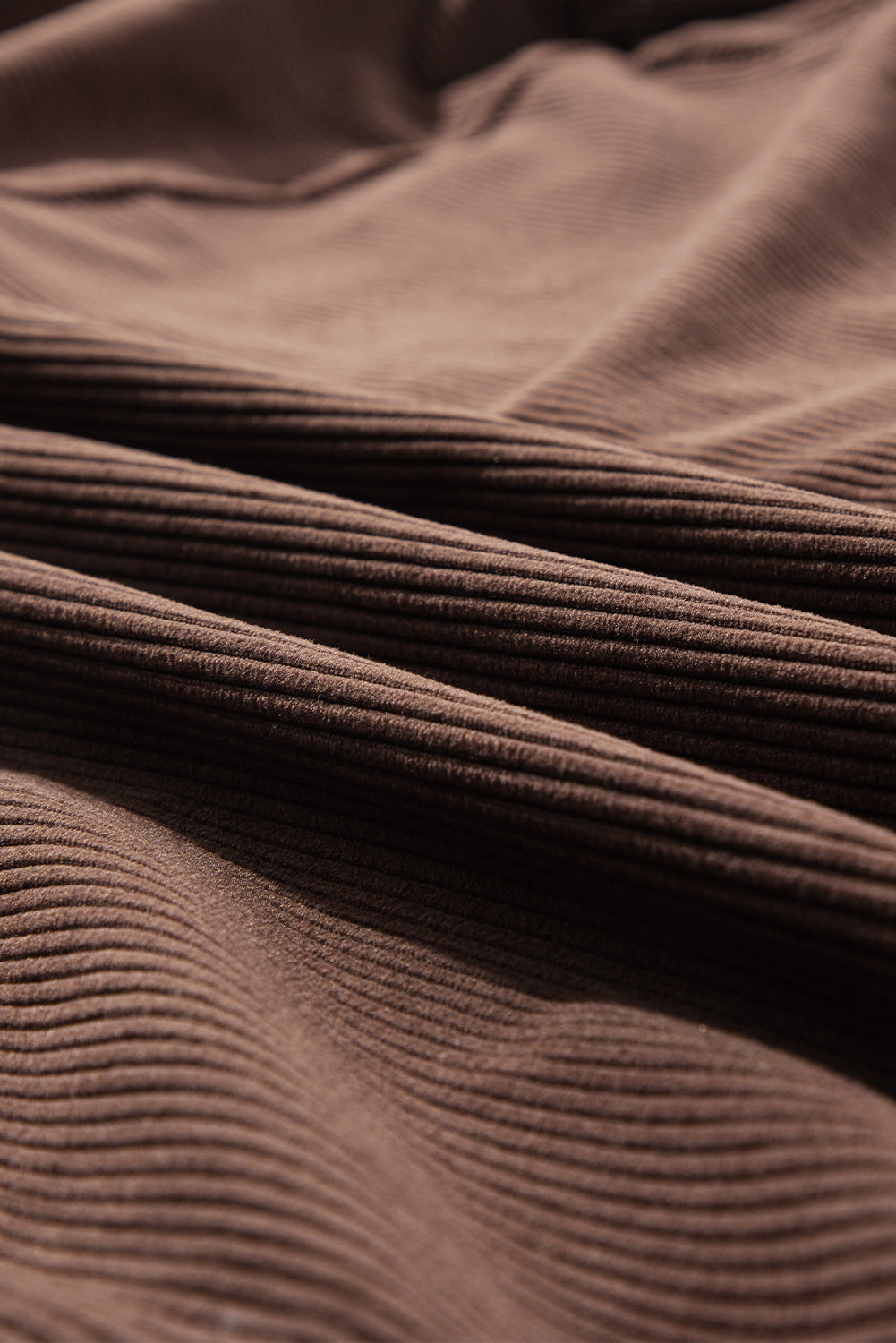 Hooded Drawstring Corduroy Shacket