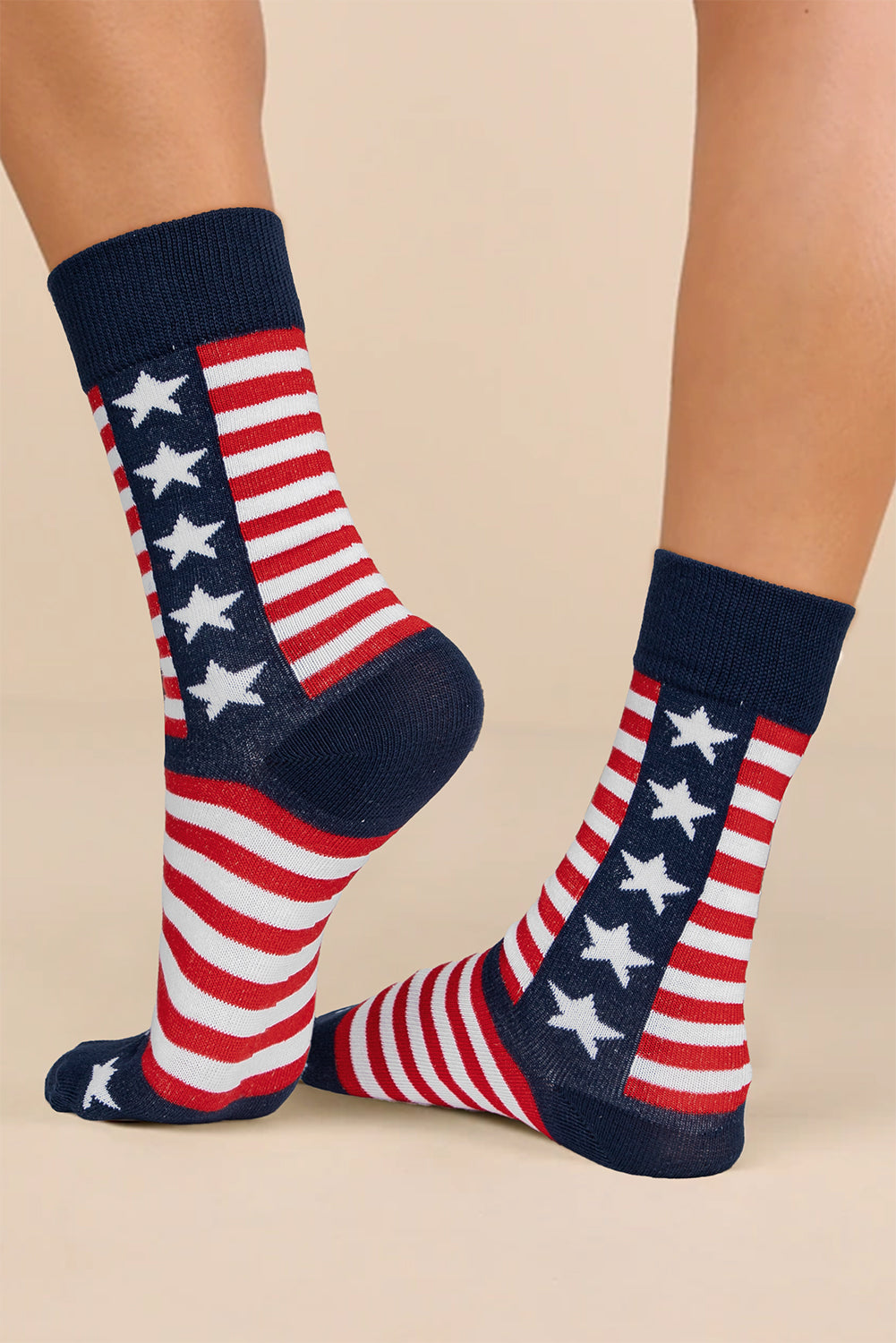Inspired Stripes American Stripes Stars Crew Socks