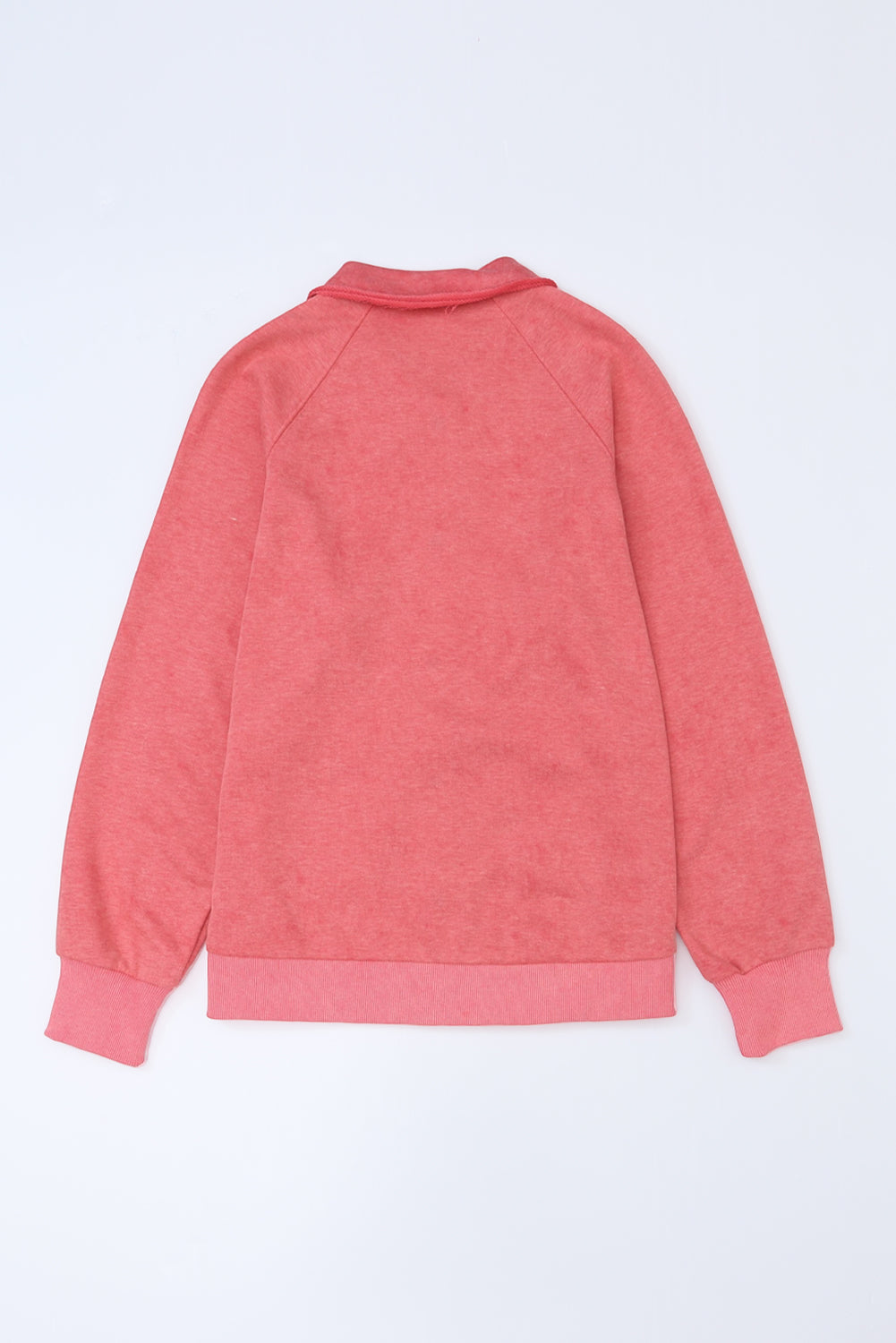 Women's Vintage Washed Flap Pocket Button Red Shacket