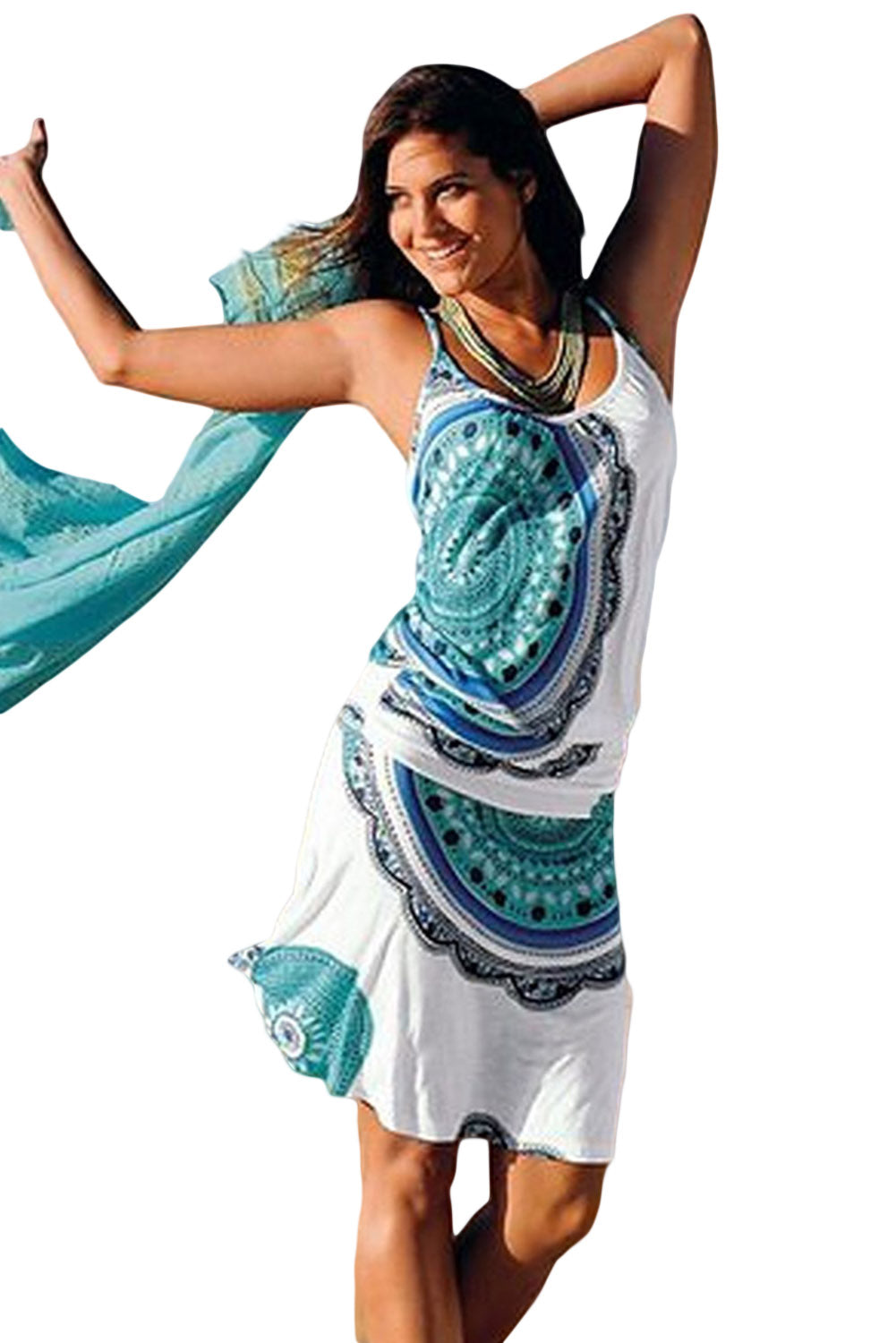 Trendy Print Summer Dress