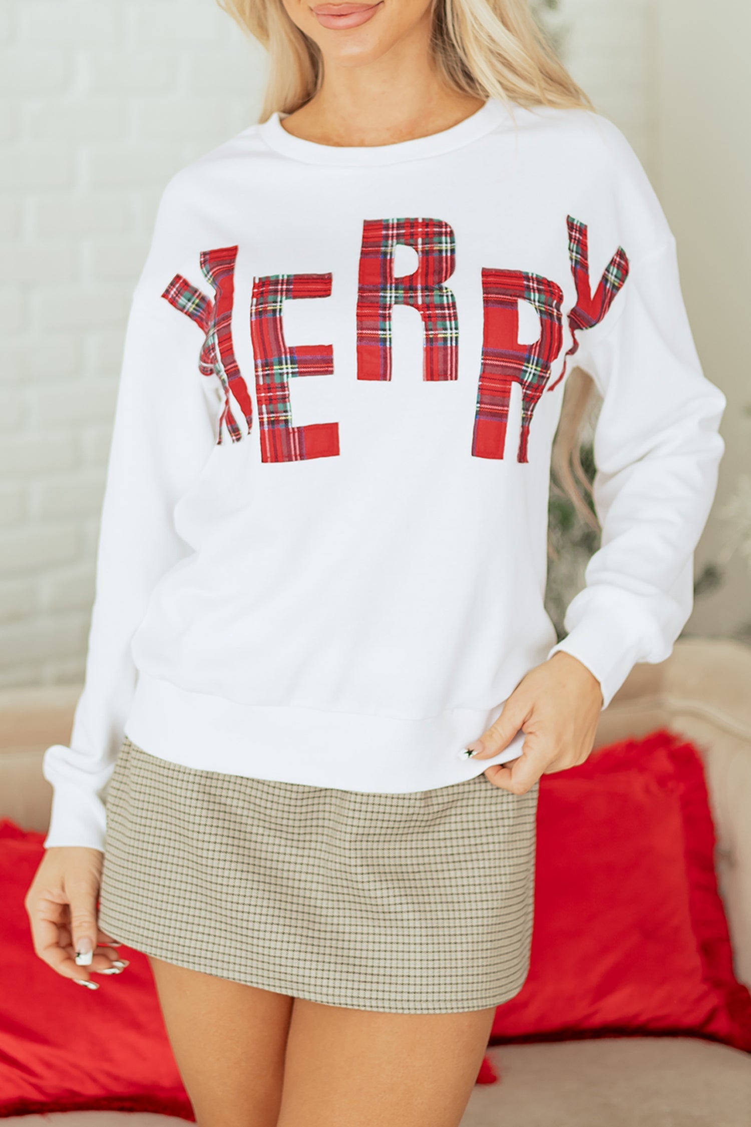 Plaid MERRY Christmas Vacation Sweatshirt