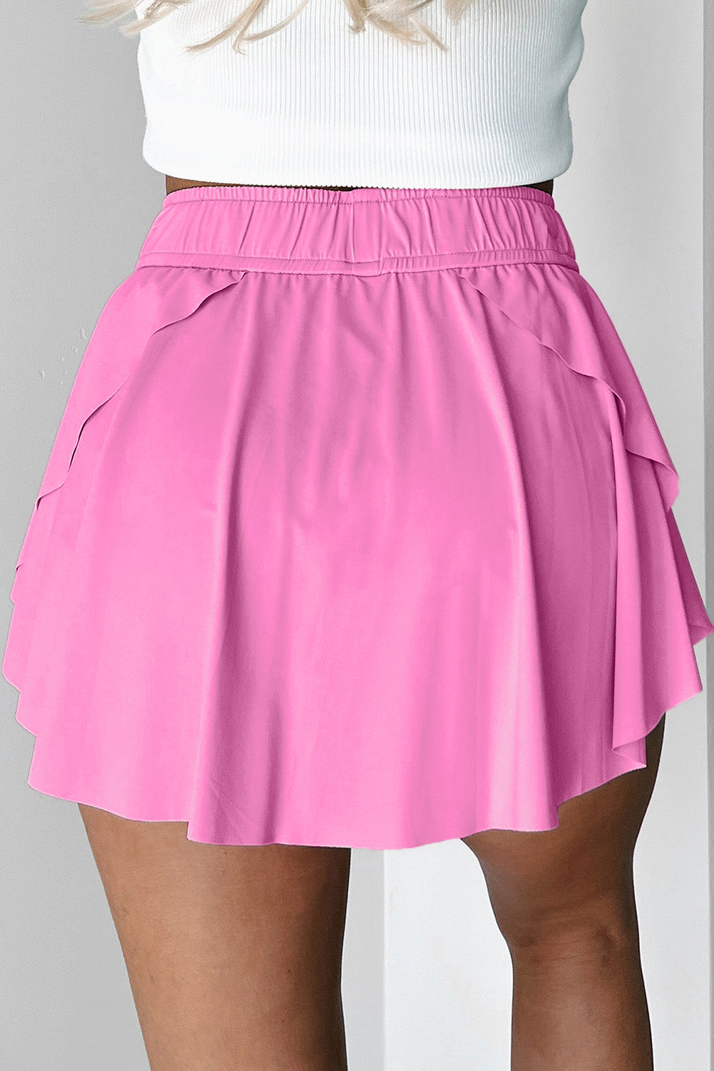 Bonbon Waistband Drawcord Elastic Lined Tennis Skorts