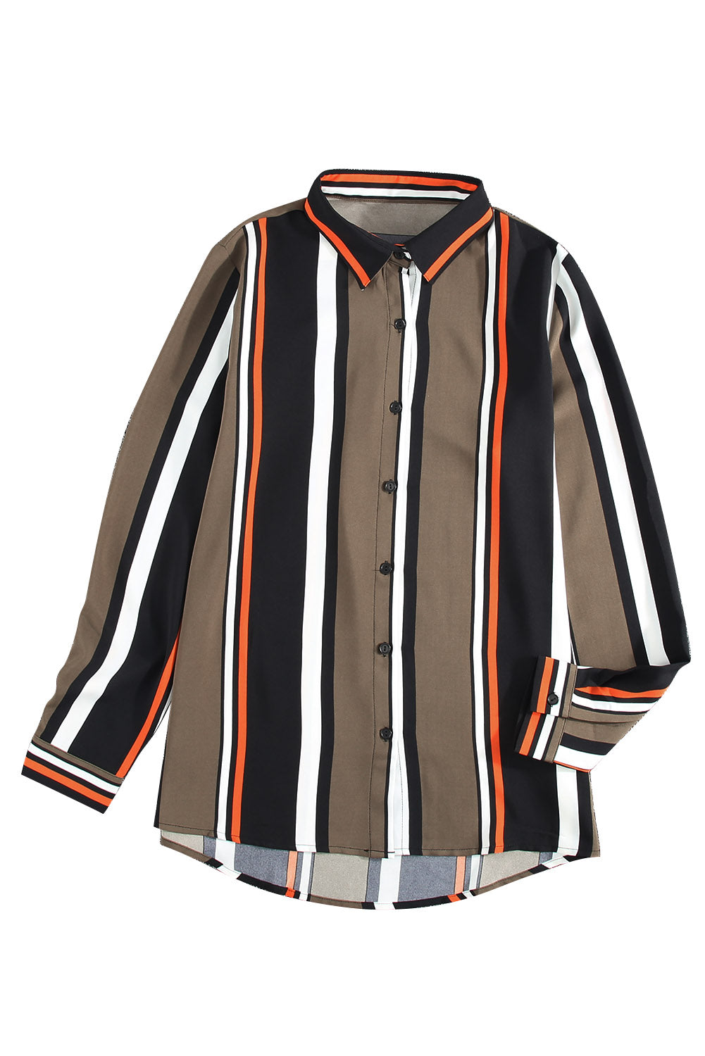 Shirt for Women Contemporary Women Brown Striped