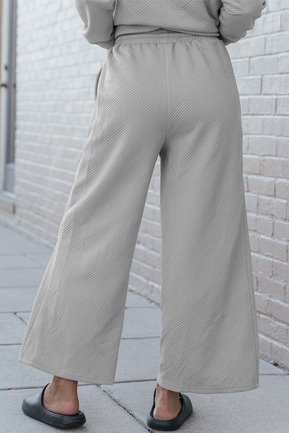 Women's Outfit Featuring Slouchy Ultra Loose Textured 2-Piece