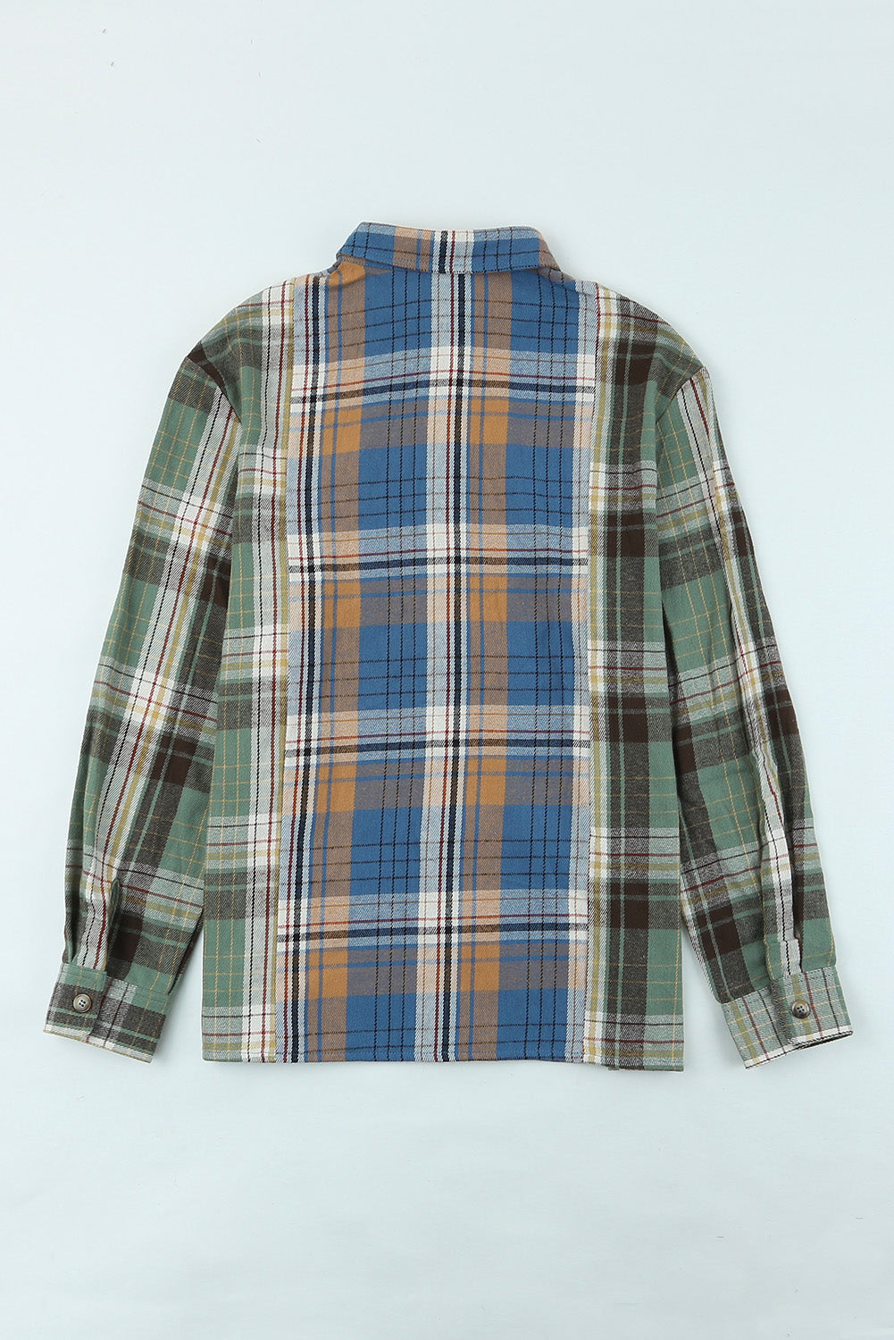 Shacket for Women Chest-Pocket Detail Button Up Plaid