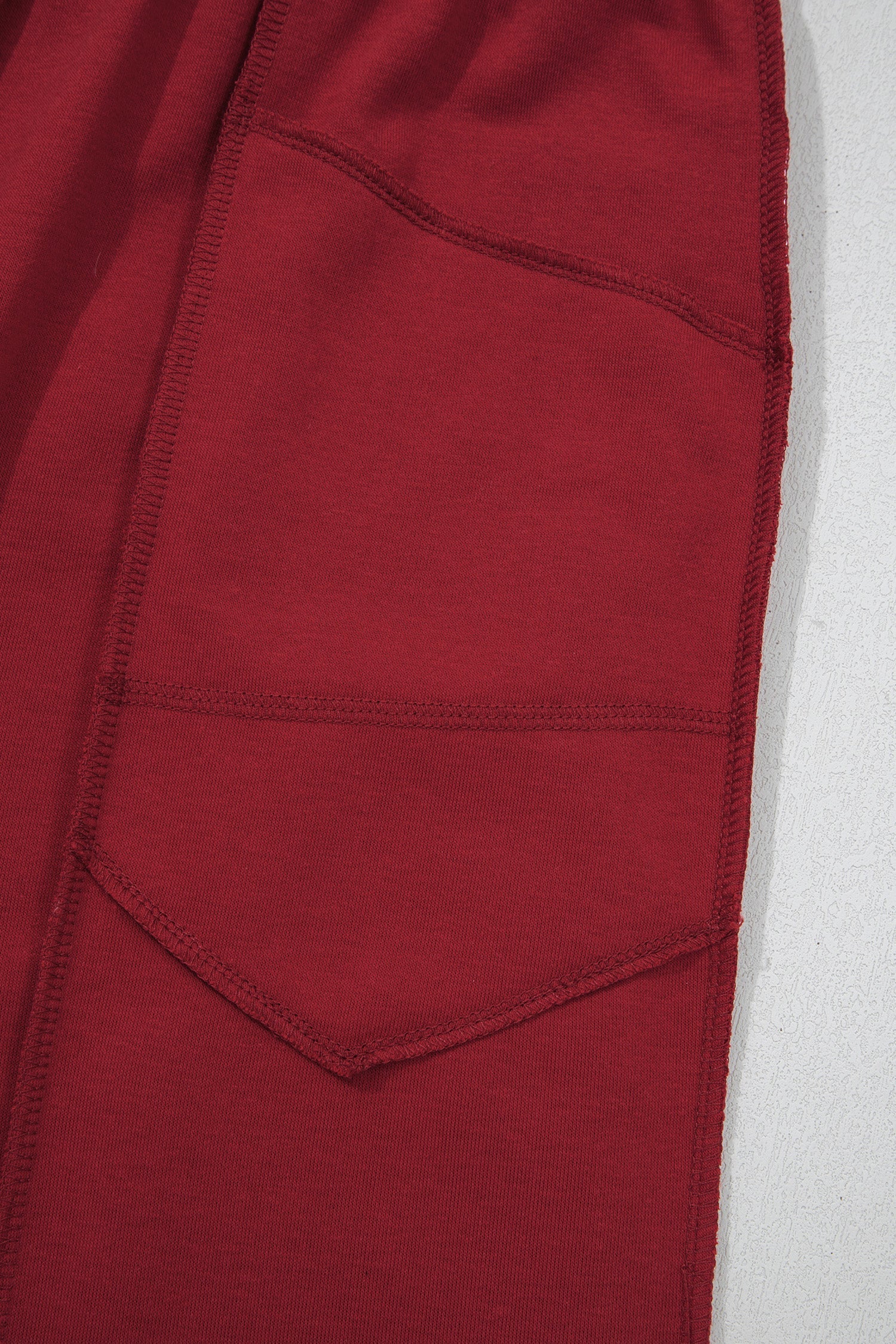 Racing Boxy Red Drop-Shoulder Tee and Barrel Pants Set