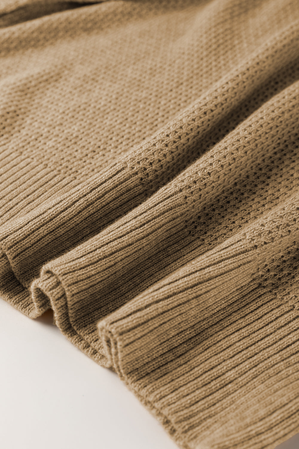 Straw Cashmere Yellow Brushed Everyday Fitted Knit Top