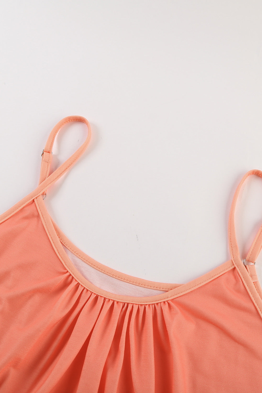 Women's Dress Featuring Summer Orange Ombre Tie-dye Sleeveless Flowy