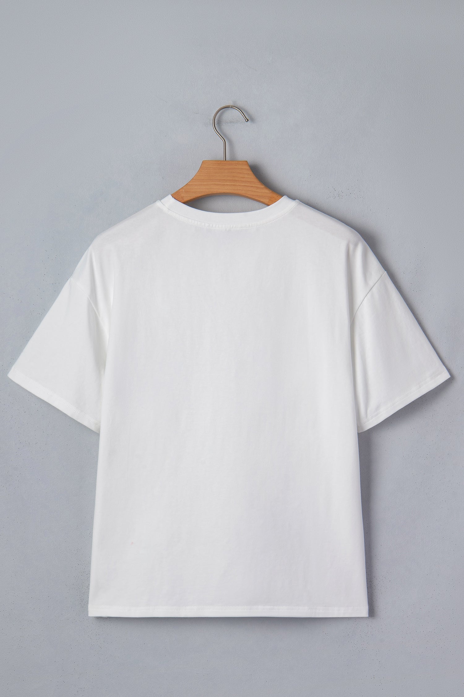 Colorblock Chest Pocket Patched Everyday Short-Sleeved Top in White