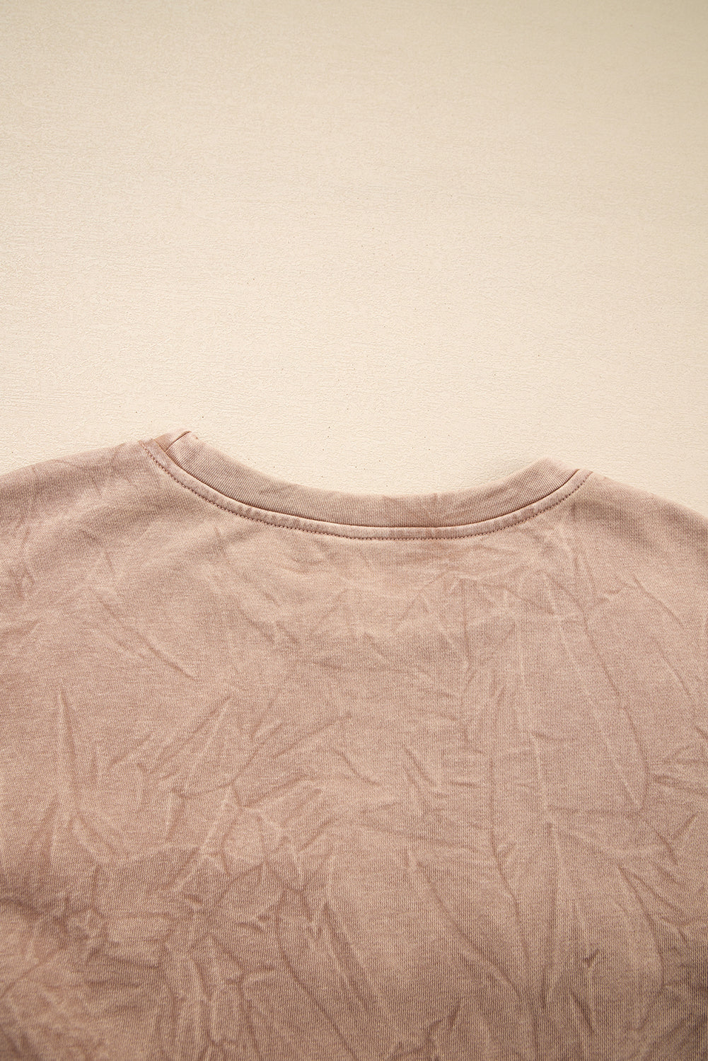grace saved by Letter Embroidery Mineral Wash Loose Sweatshirt
