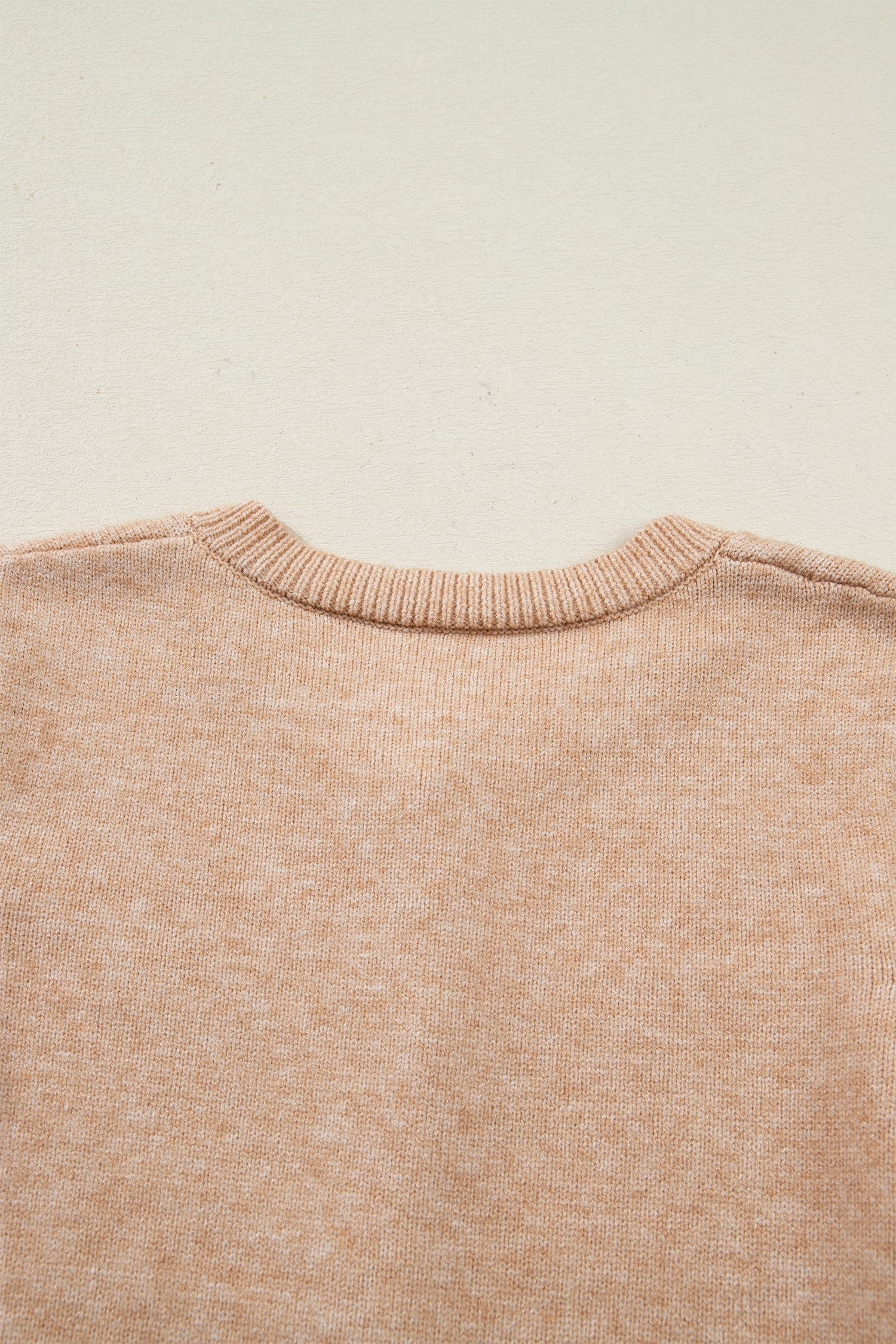 Gold Ruffle Trim Button Cardigan Knit Top