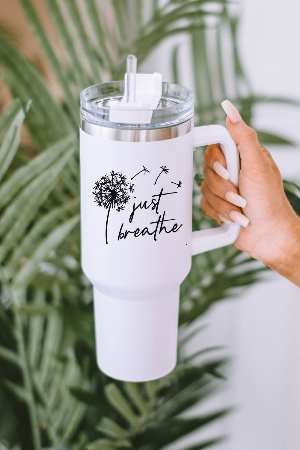 Dandelion Just Breathe Stainless Steel Insulate Cup with Lid 40oz