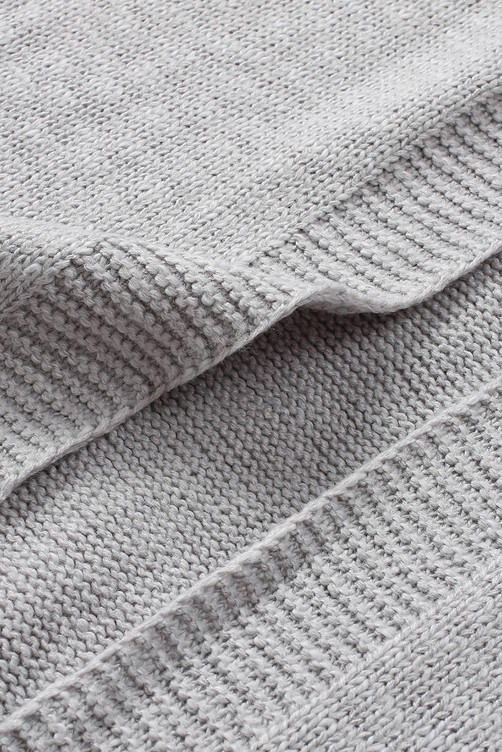 Women's Sweater Featuring Vest Cardigan Essential Gray