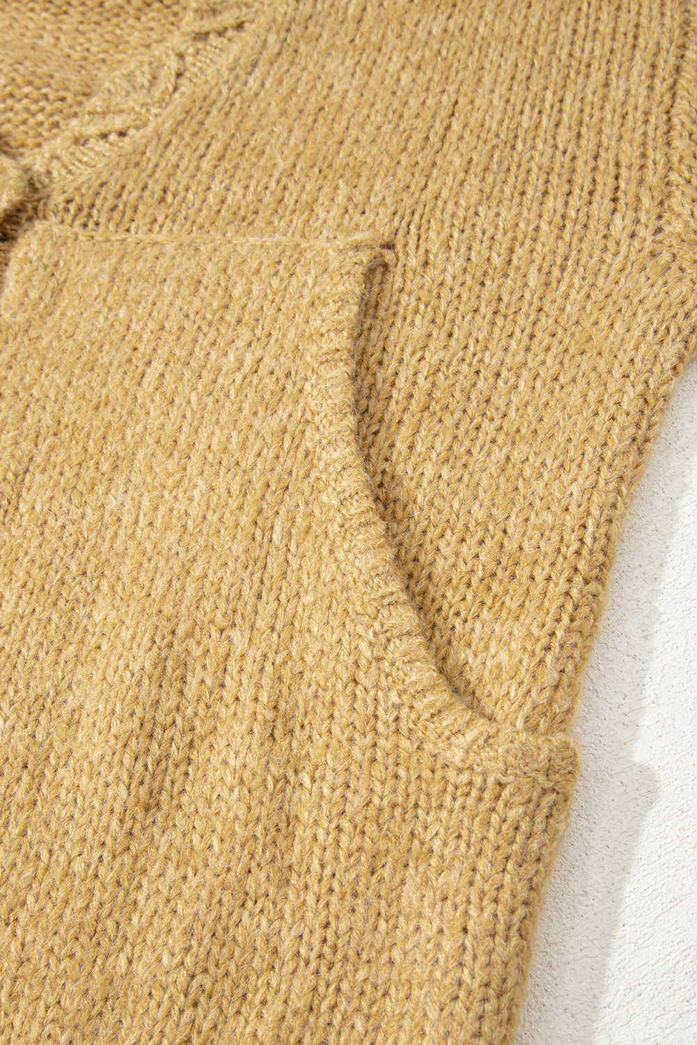 Scallop Lantern Sleeve V-Neck Button-Front Cropped Cardigan