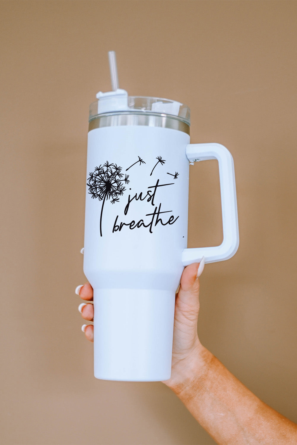 Dandelion Just Breathe Stainless Steel Insulate Cup with Lid 40oz