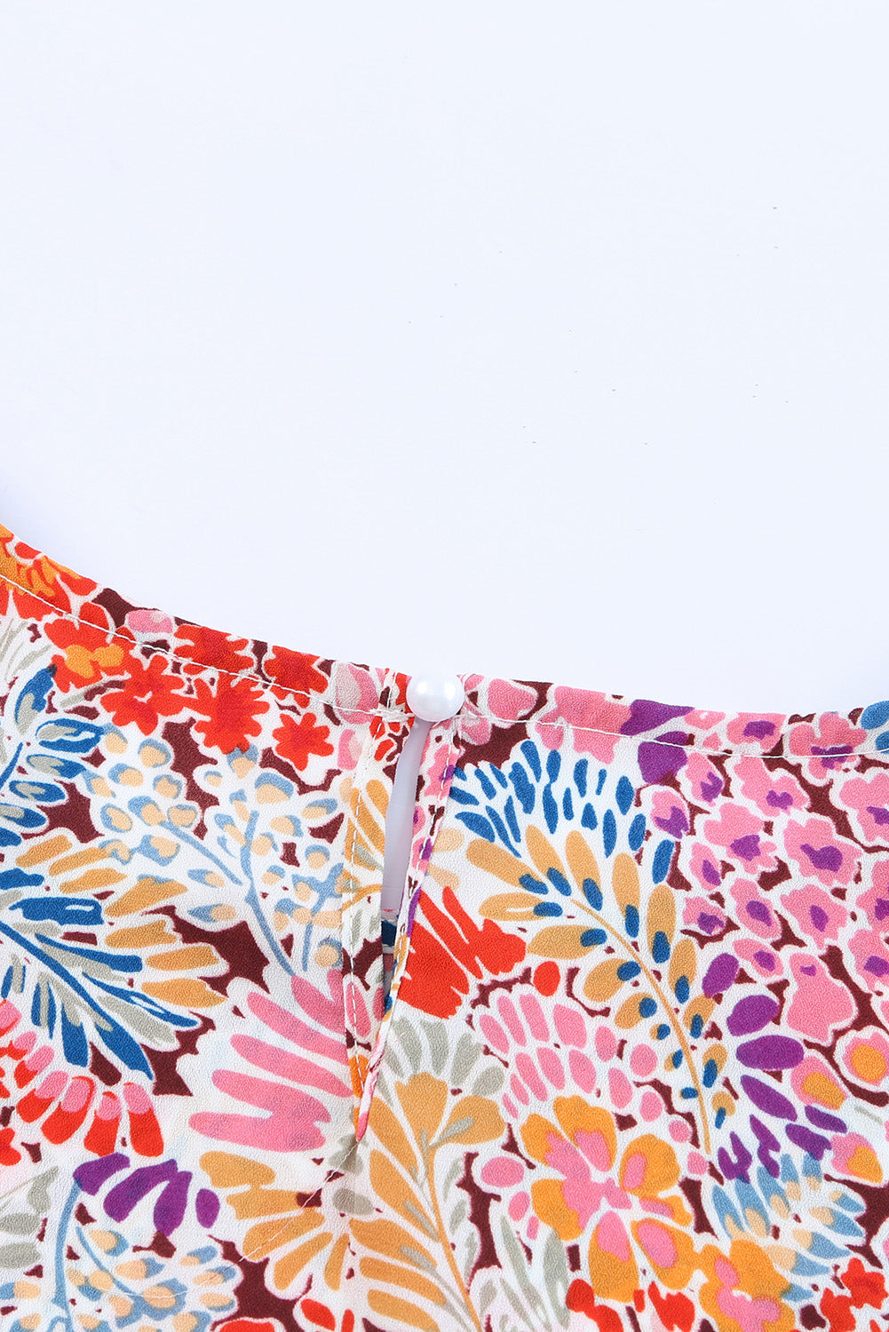 Blouse for Women Balloon Sleeve Floral-Print