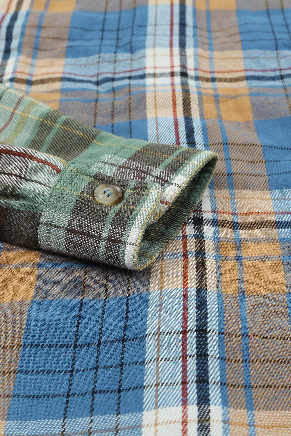 Shacket for Women Chest-Pocket Detail Button Up Plaid