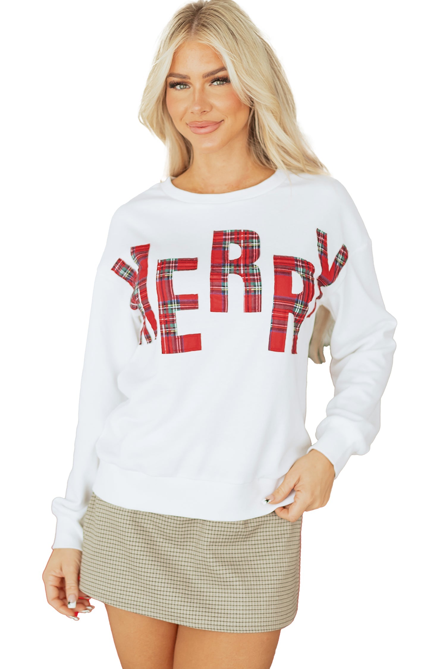 Plaid MERRY Christmas Vacation Sweatshirt