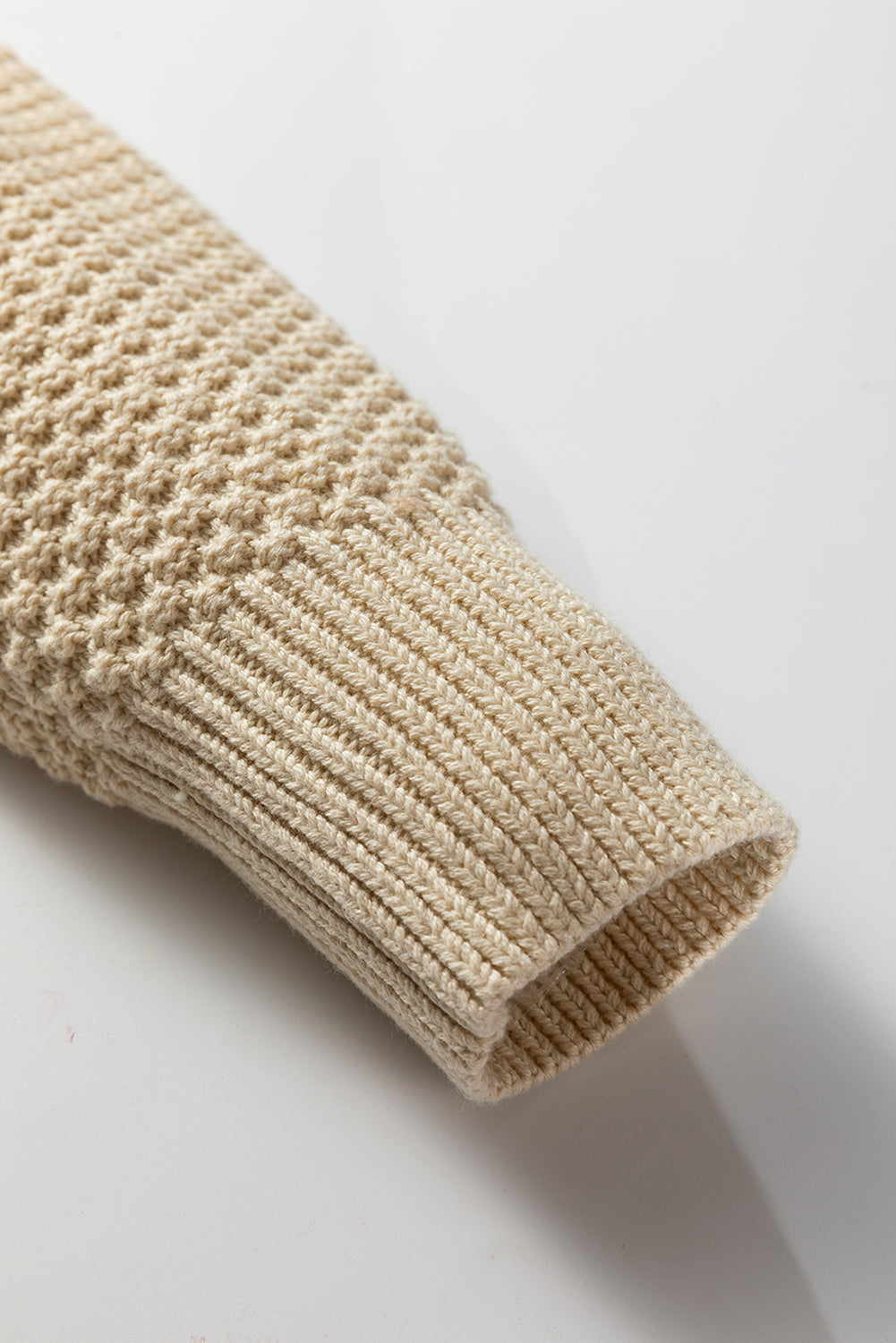 Front Cropped Button Cropped Cardigan Knit Top