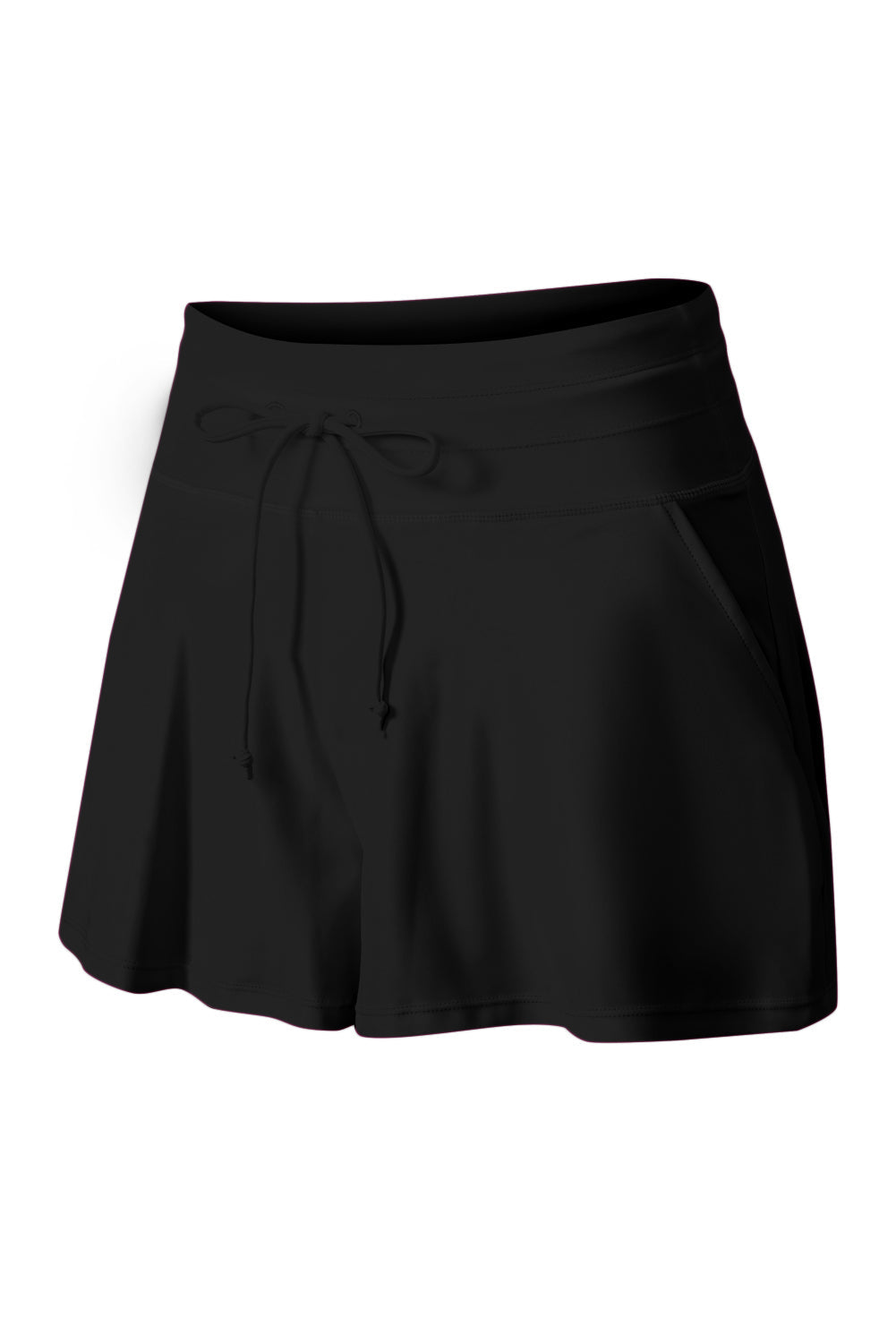 Drawstring Wide Leg Swim Shorts