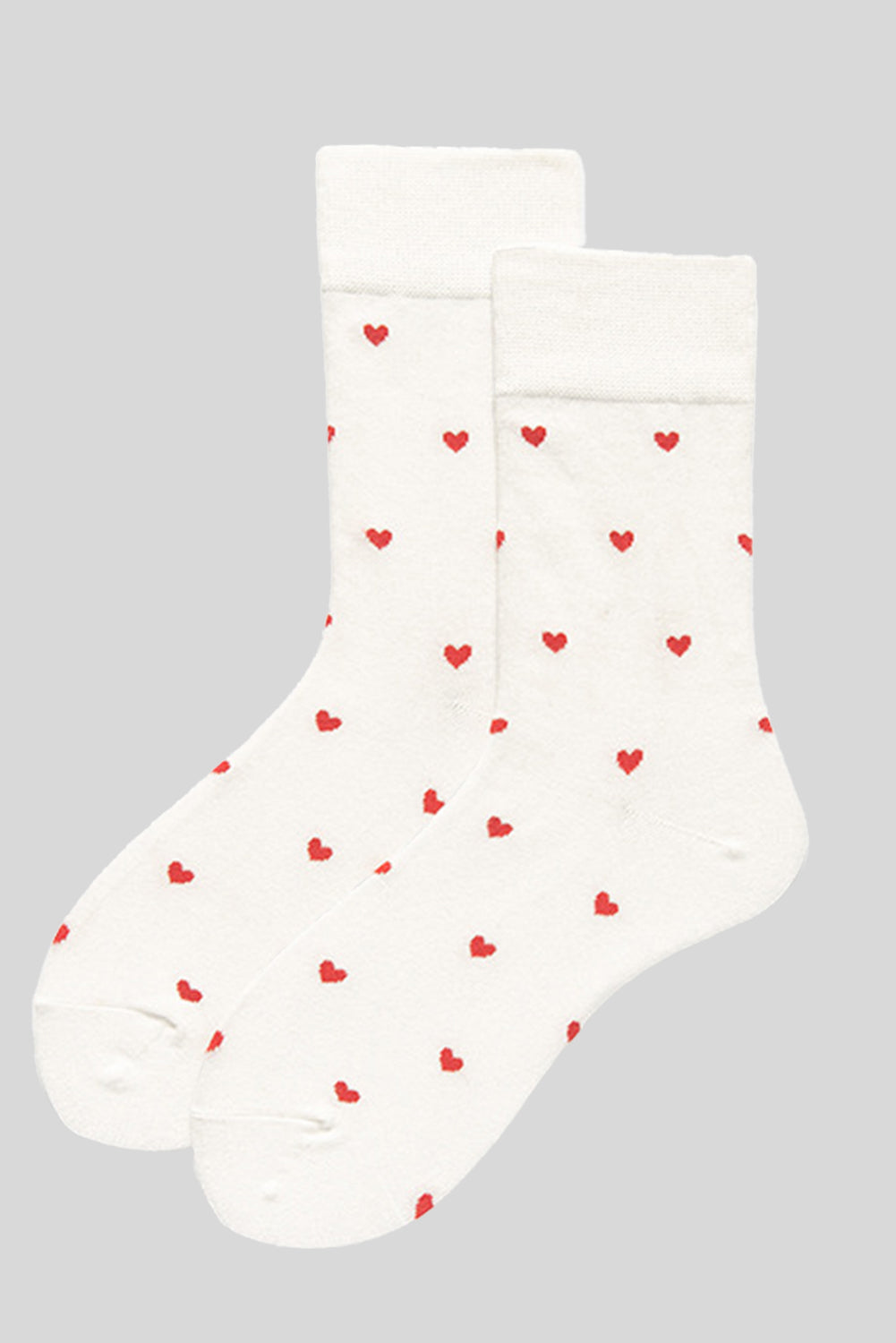 Valentines Heart Pattern Crew Socks