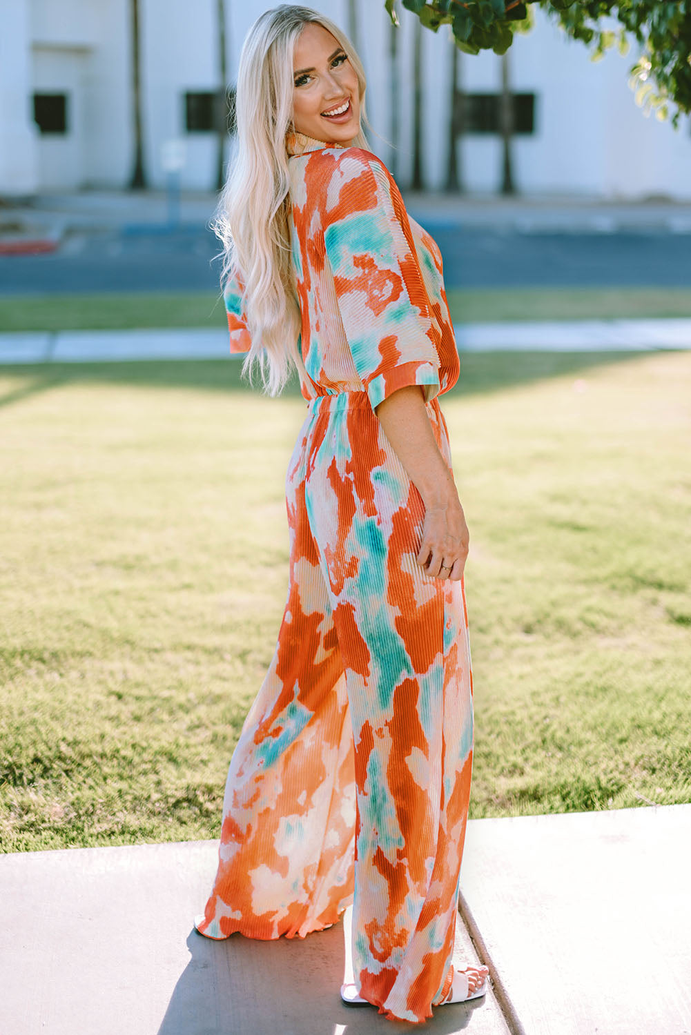 Women's Shirt Collar Loose Bohemian Jumpsuit