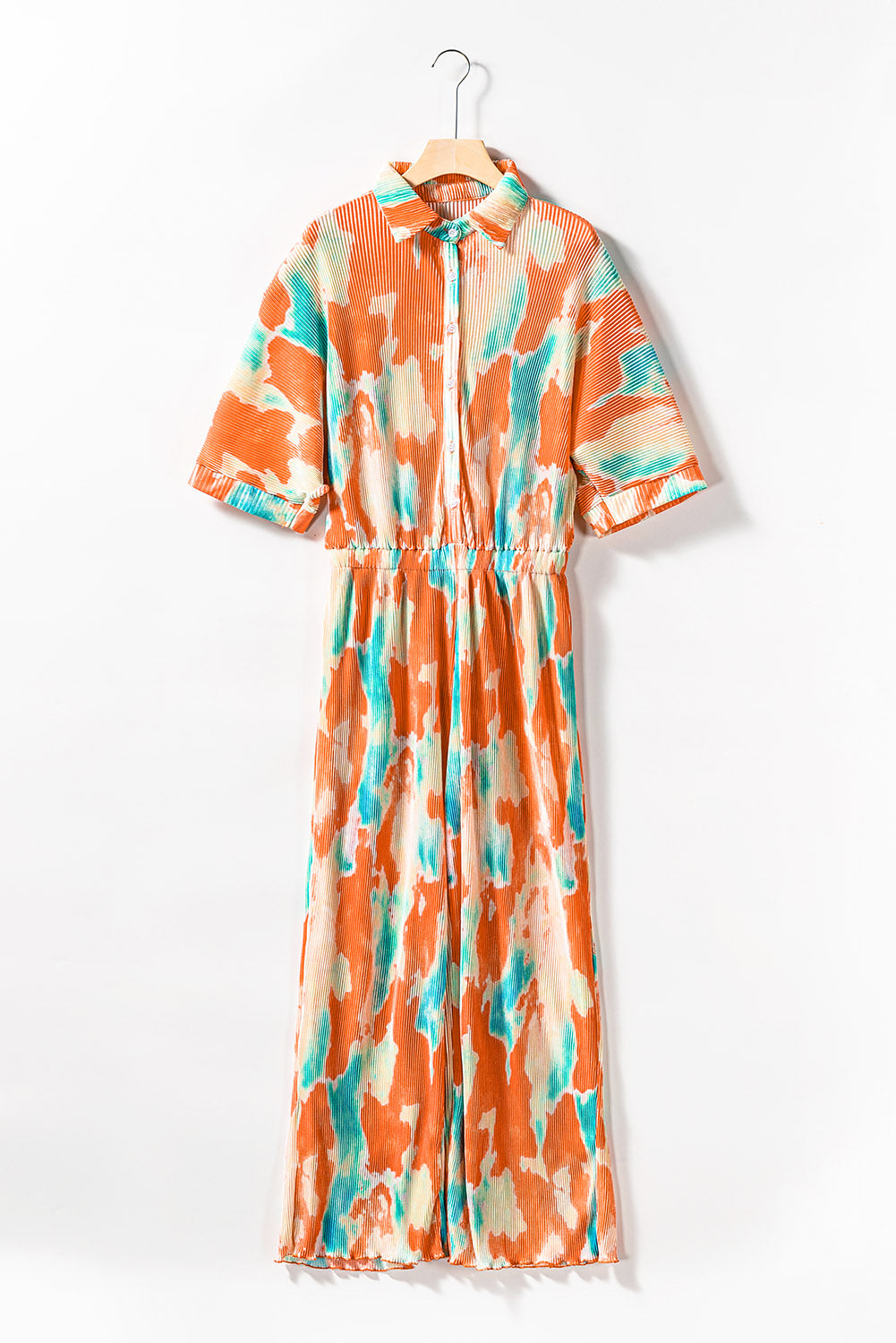 Women's Shirt Collar Loose Bohemian Jumpsuit