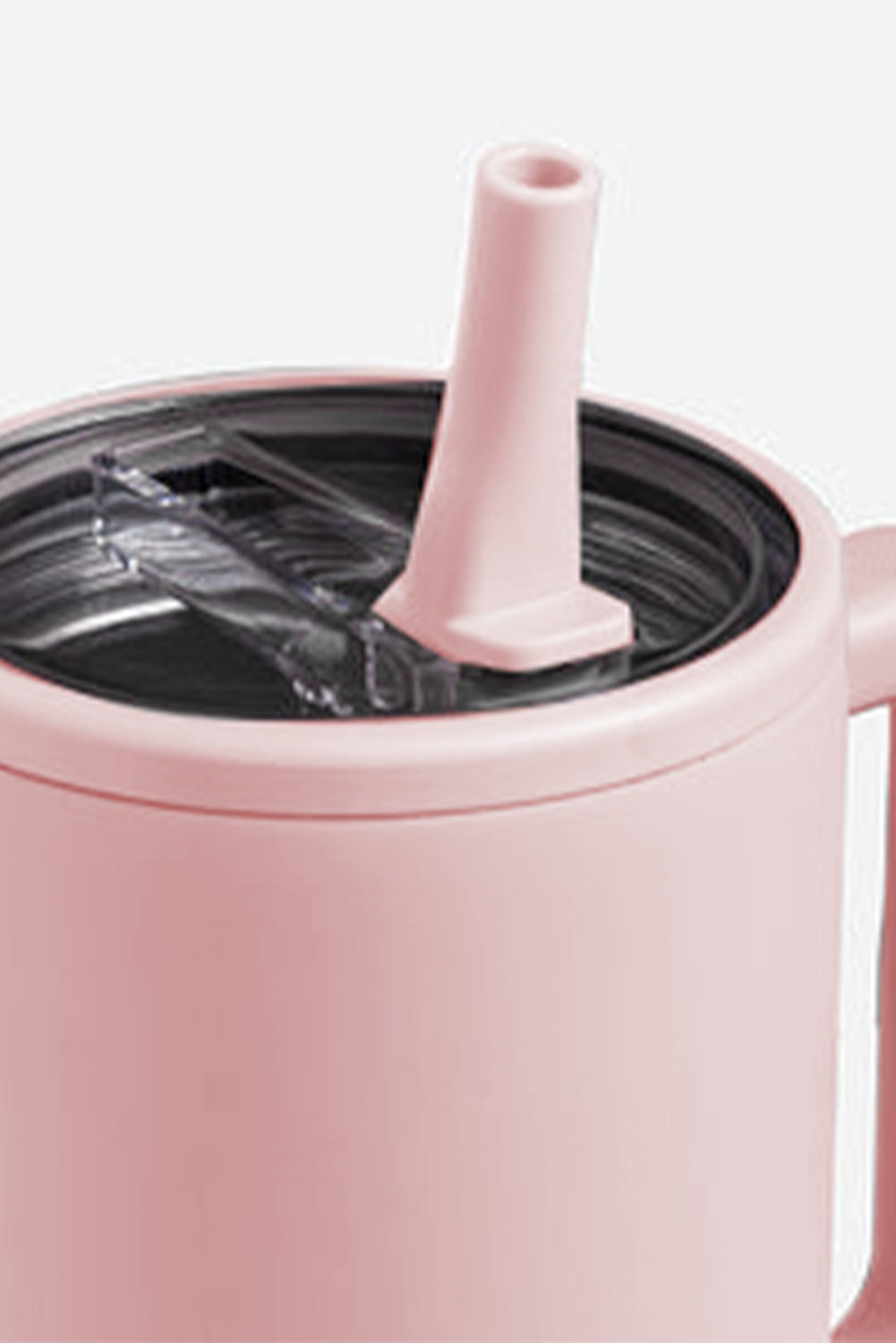 Frosted Large Stainless Handle Vacuum Cup with Straw 40oz