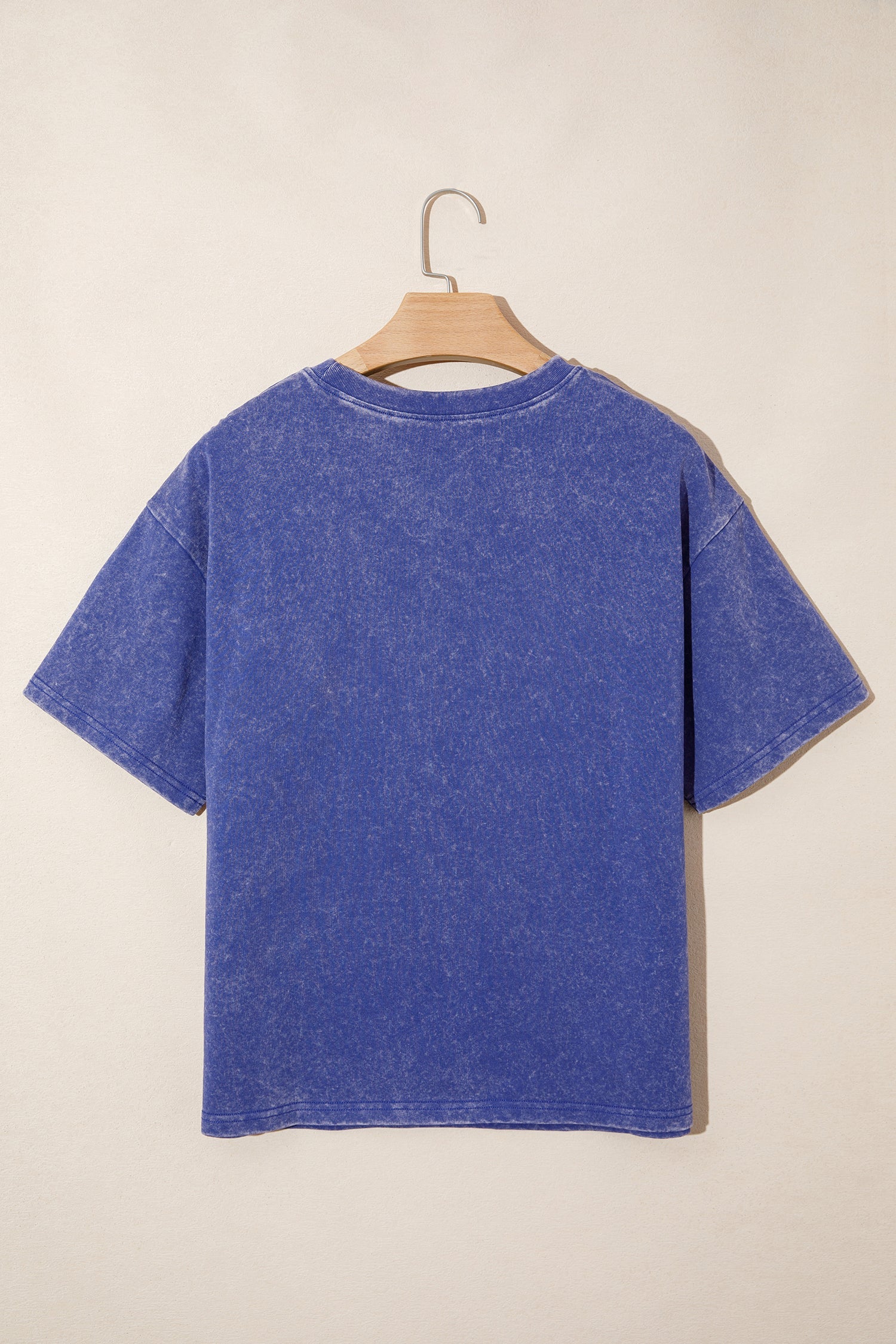 Day Star Independence Star Printed Mineral Wash T Shirt in Blue